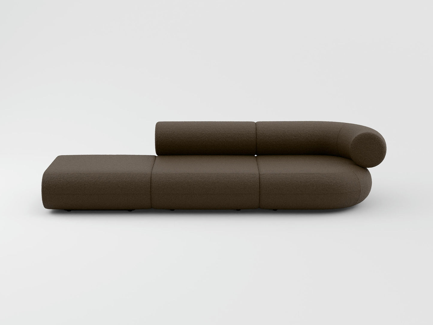 Fat 3-Seater Modular Sofa by Tom Dixon - Left Open End / Right Armrest / Elle 280