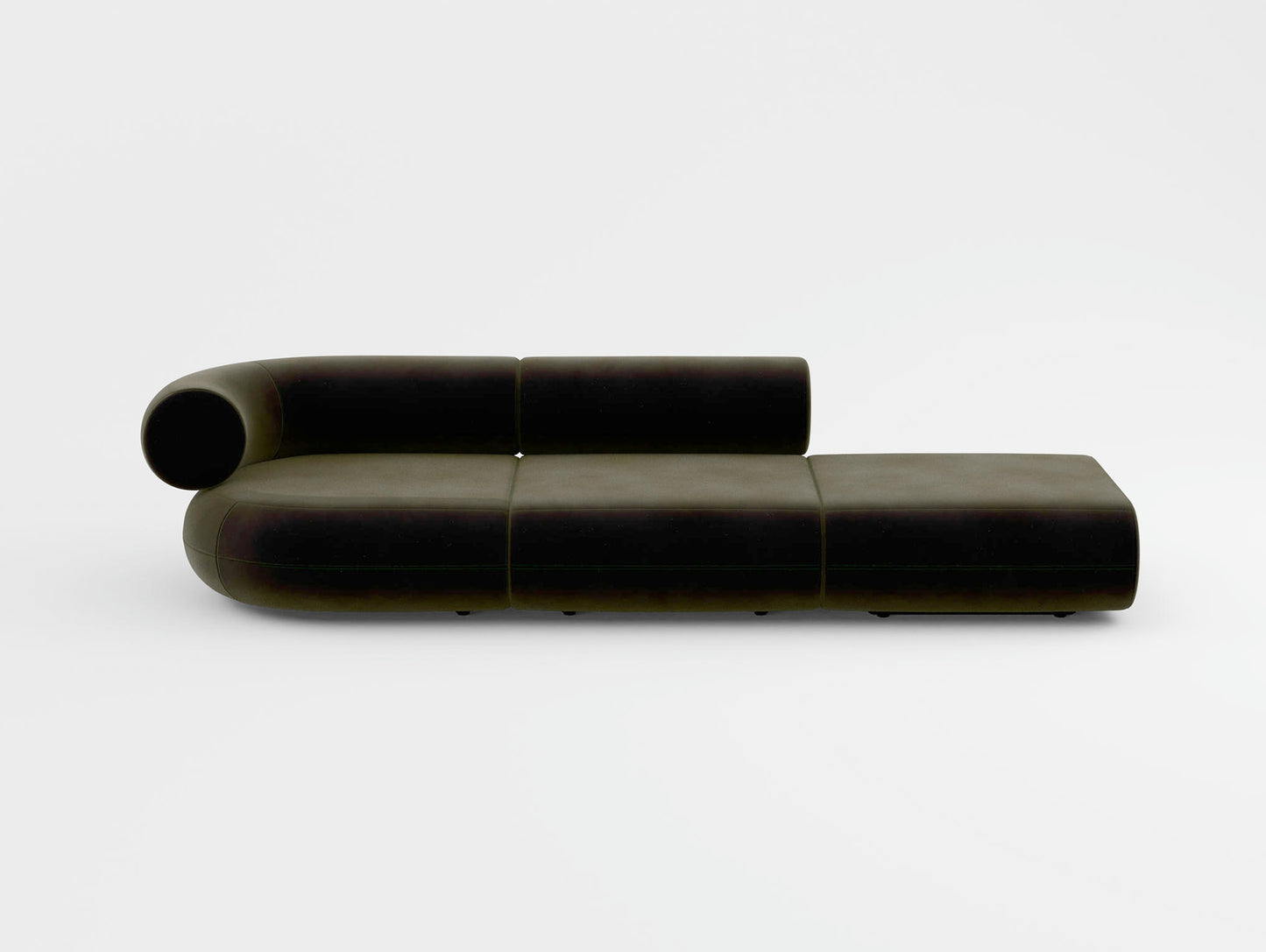 Fat 3-Seater Modular Sofa by Tom Dixon - Right Open End / Left Armrest / Tom Dixon Velvet 162