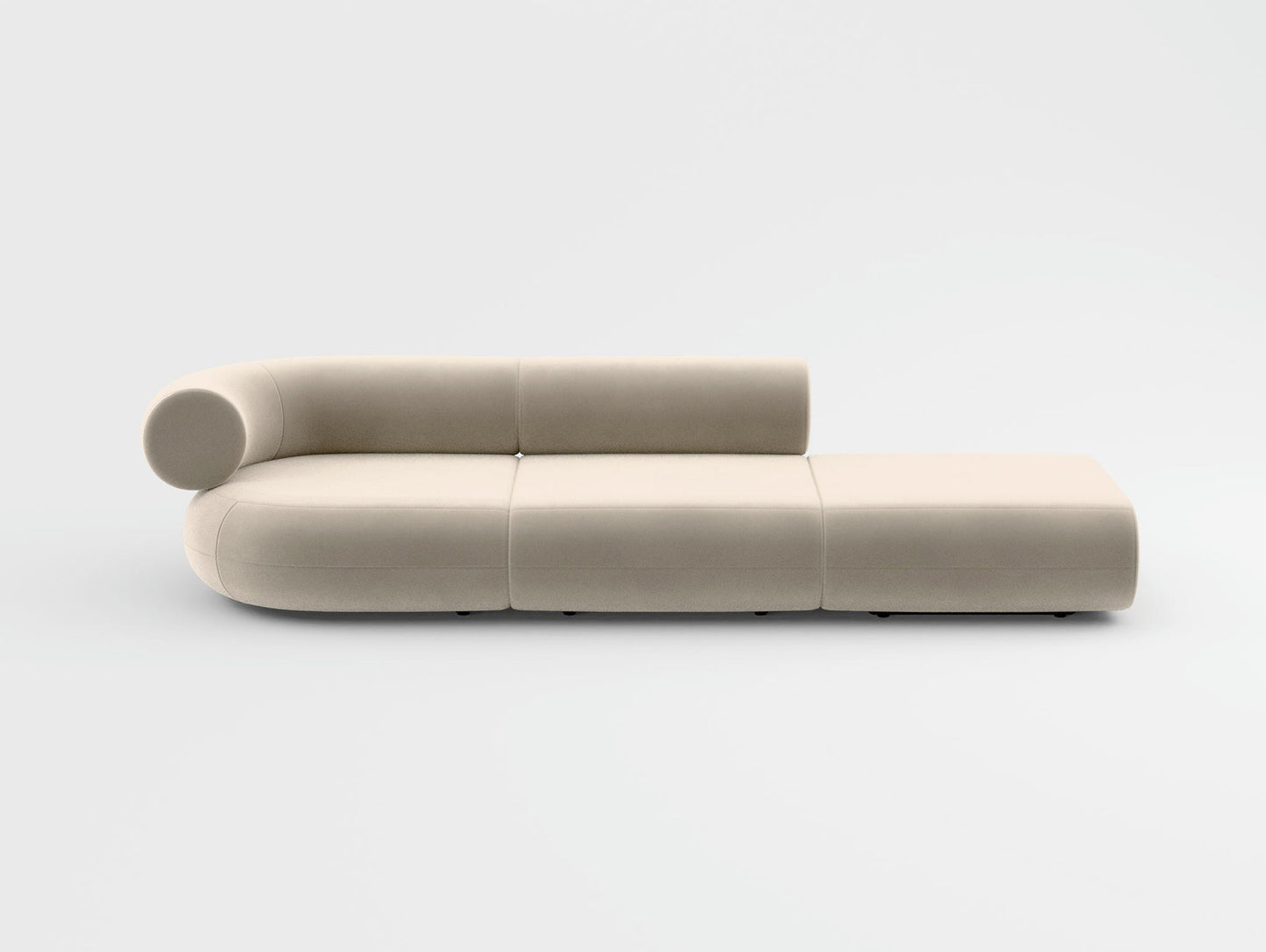 Fat 3-Seater Modular Sofa by Tom Dixon - Right Open End / Left Armrest / Tom Dixon Velvet 106