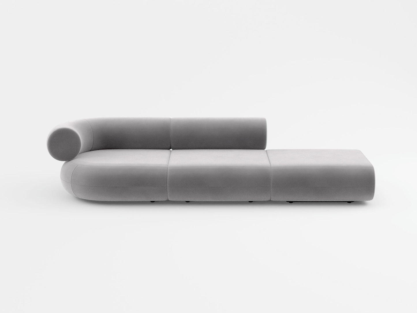 Fat 3-Seater Modular Sofa by Tom Dixon - Right Open End / Left Armrest / Tom Dixon Velvet 125