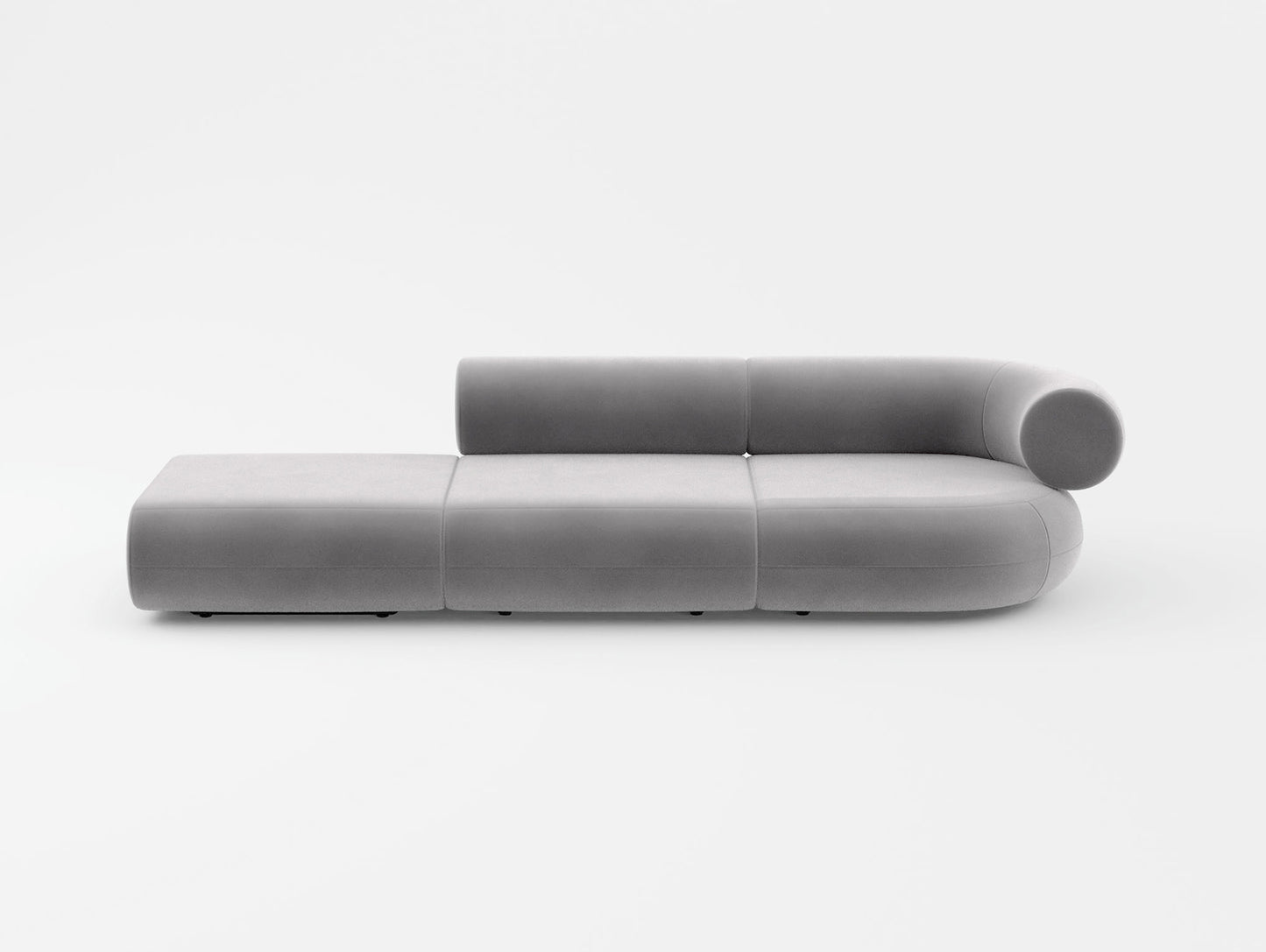 Fat 3-Seater Modular Sofa by Tom Dixon - Left Open End / Right Armrest / Tom Dixon Velvet 125