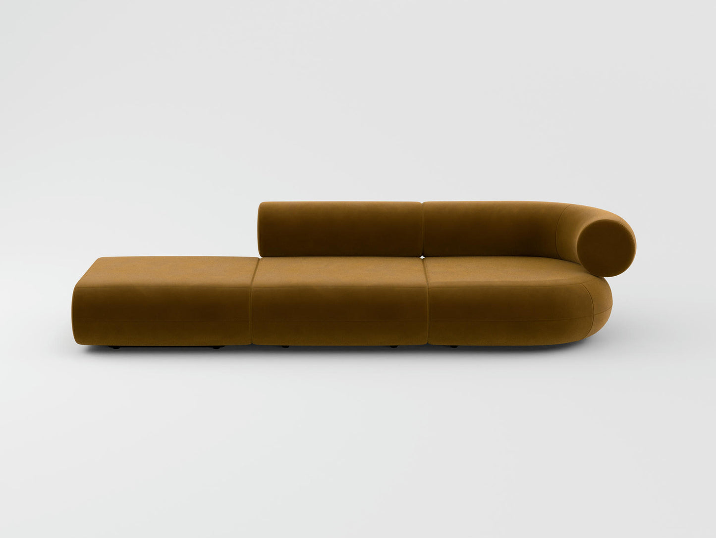 Fat 3-Seater Modular Sofa by Tom Dixon - Left Open End / Right Armrest / Tom Dixon Velvet 132