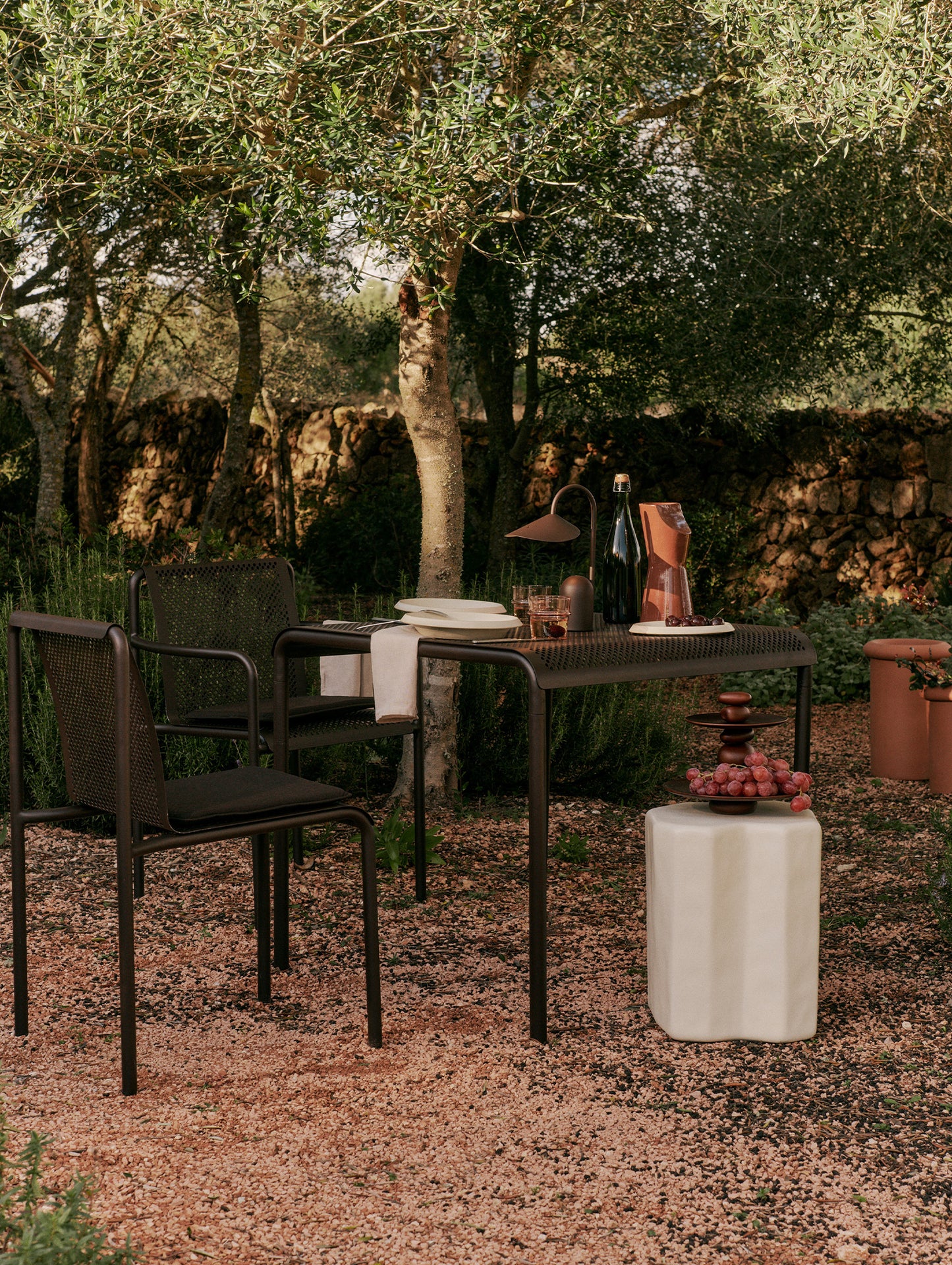 Dapple Dining Table by Ferm Living - 80x80 / Dark Chocolate