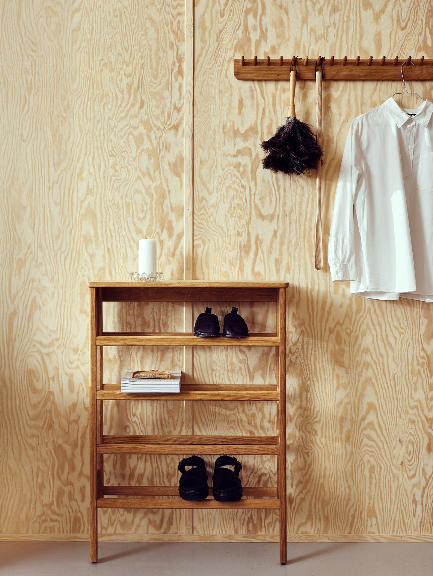 Echo Coat Rack - 88 cm - Oiled Oak