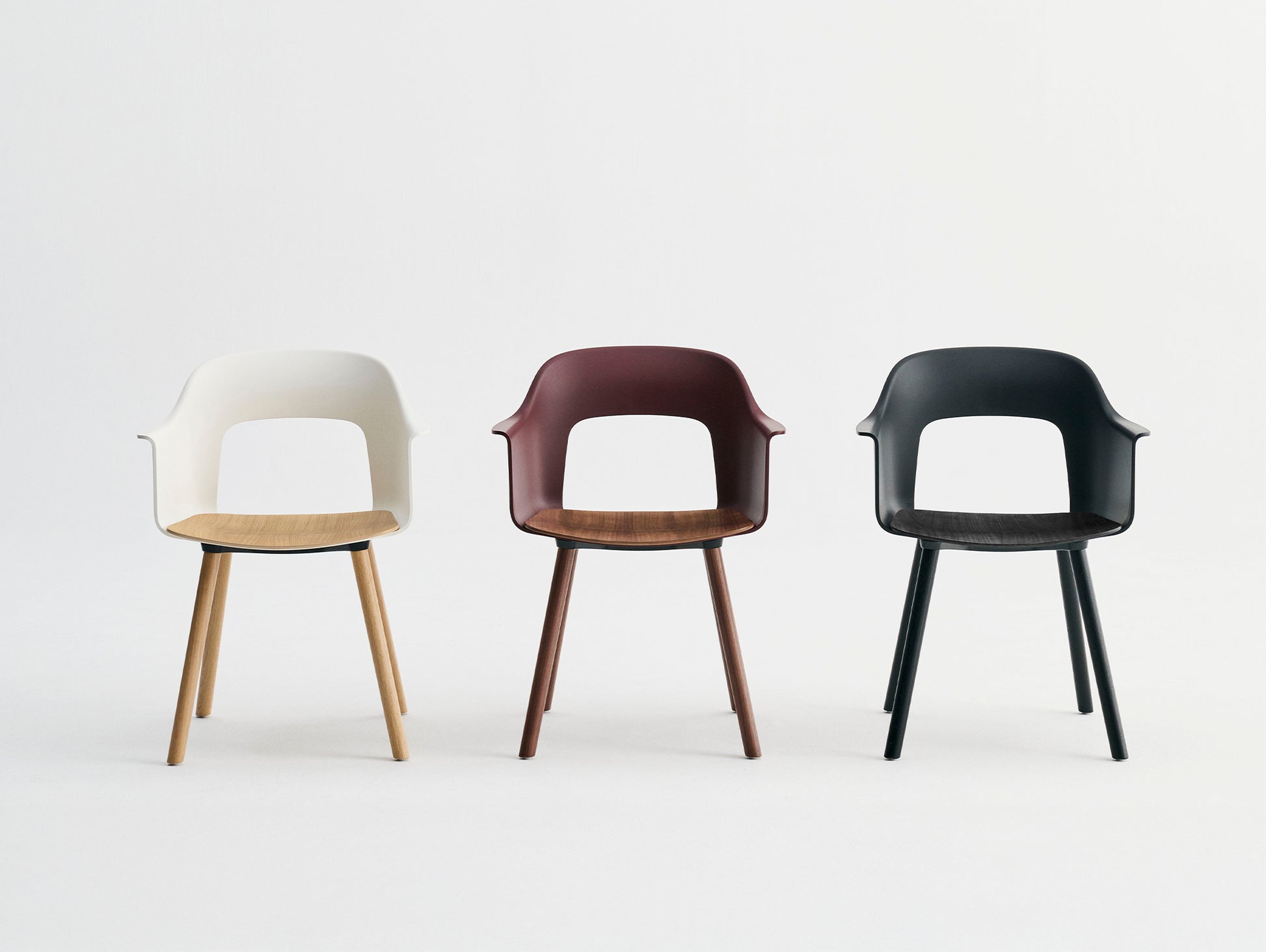 Layout Armchair Wood Base by HAY - Plywood Seat (222)