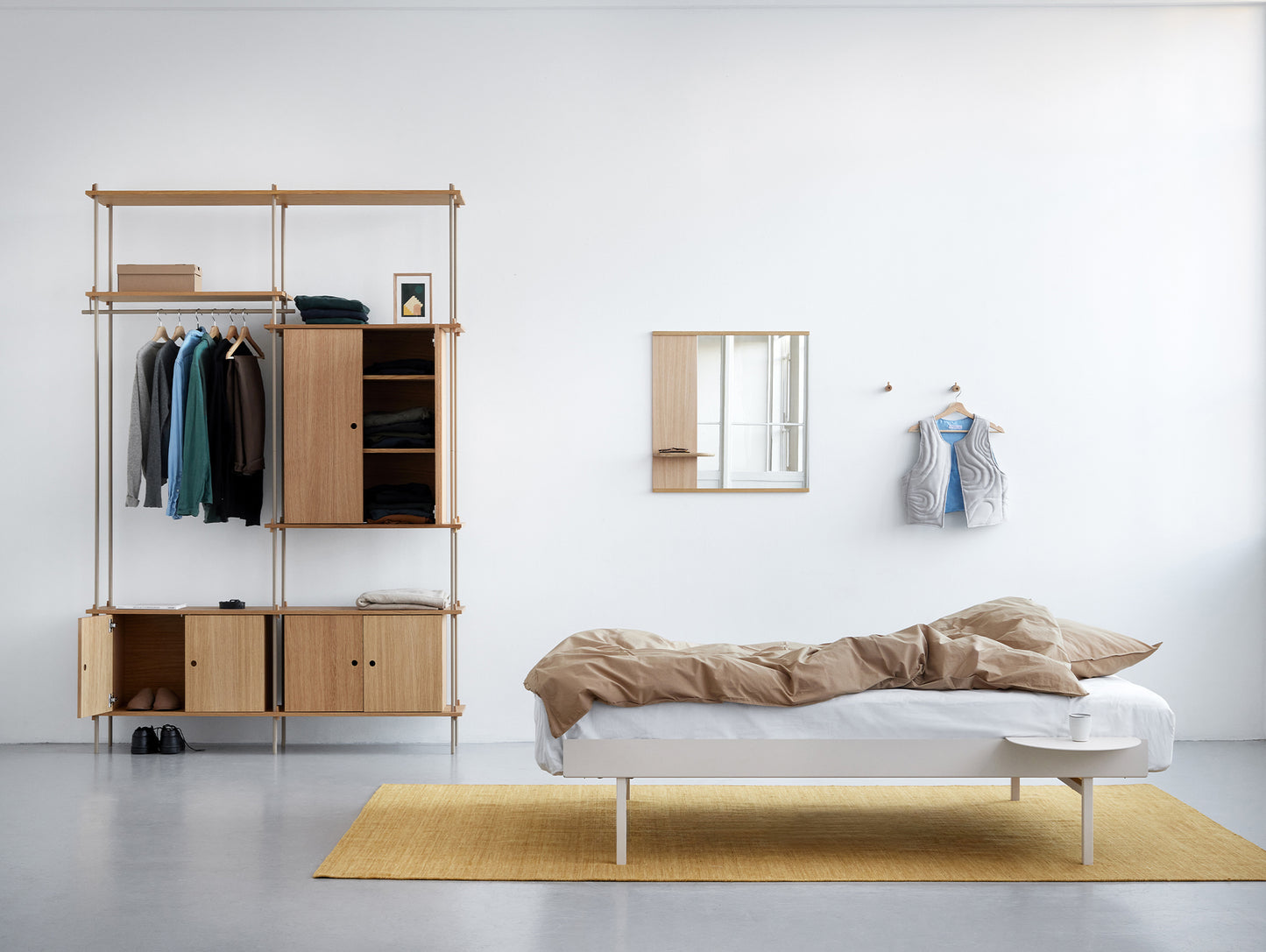 Mirror with a Shelf by Moebe