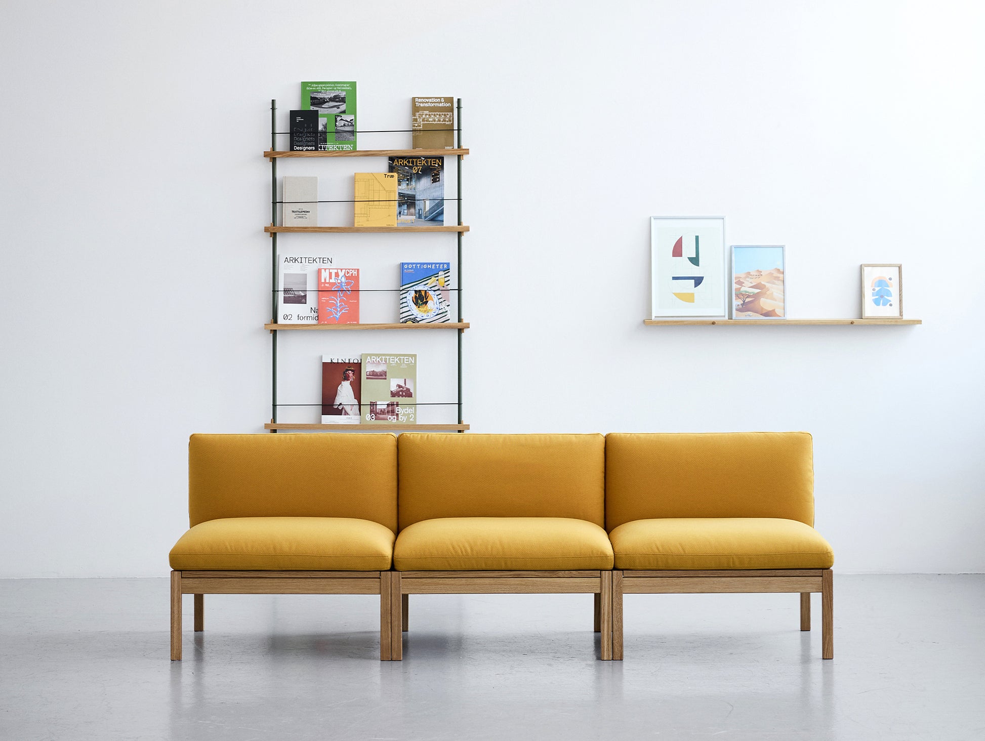 3-Seater Sofa Without Armrest by Moebe - Field 2 463