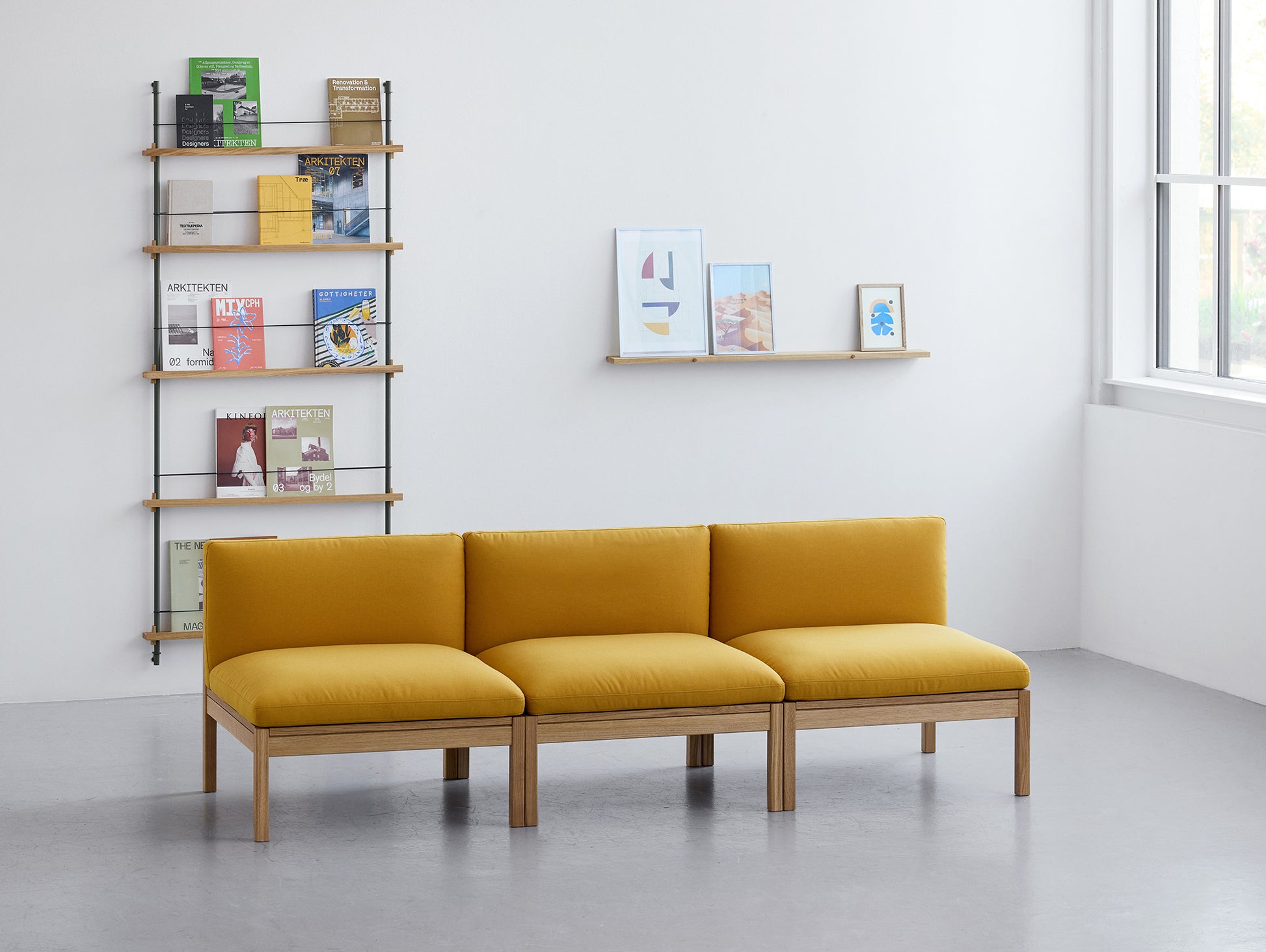 3-Seater Sofa (Without Armrest) by Moebe - Field 2 463