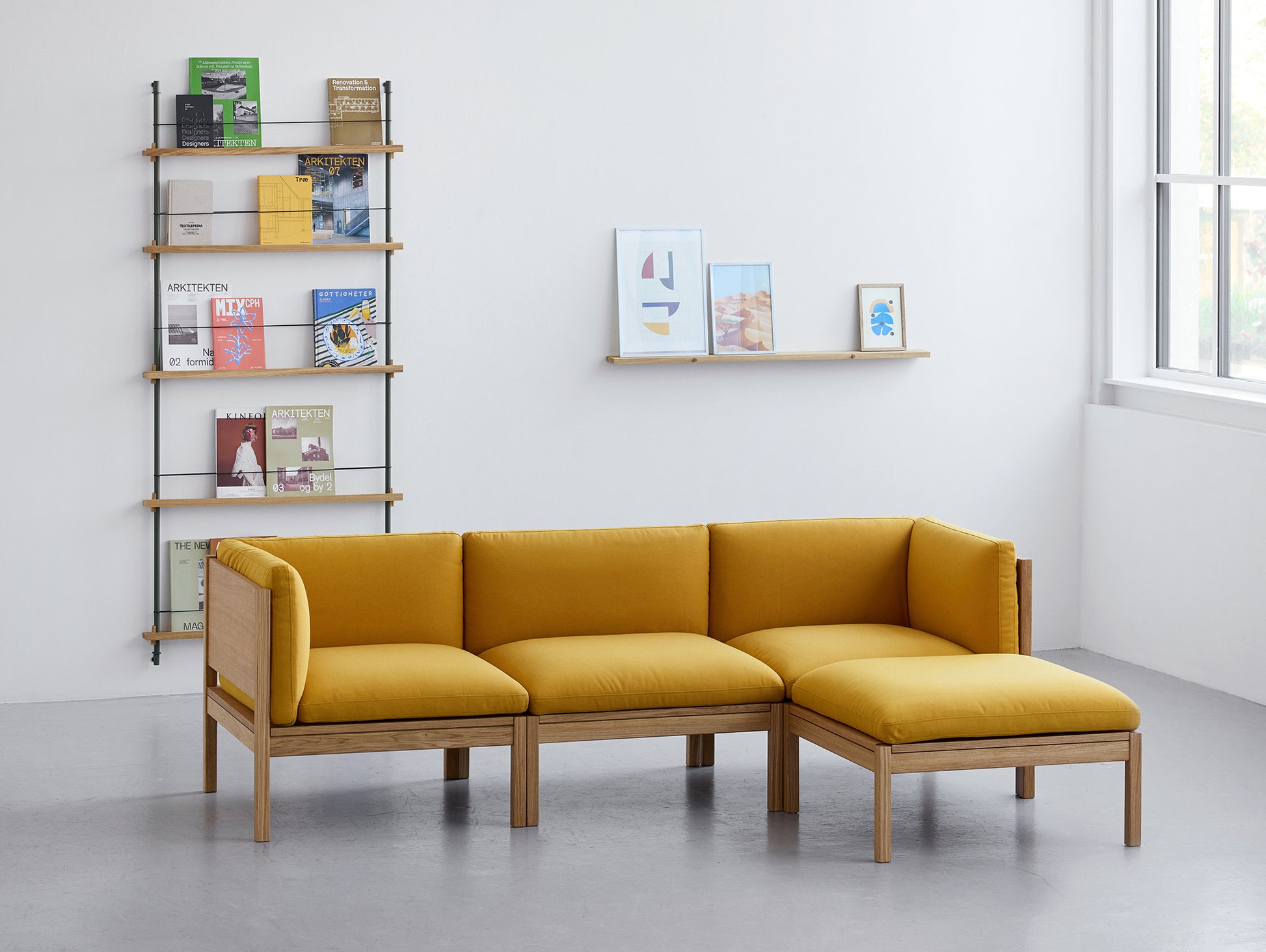 3-Seater Sofa with Chaise Longue by Moebe - Field 2 463