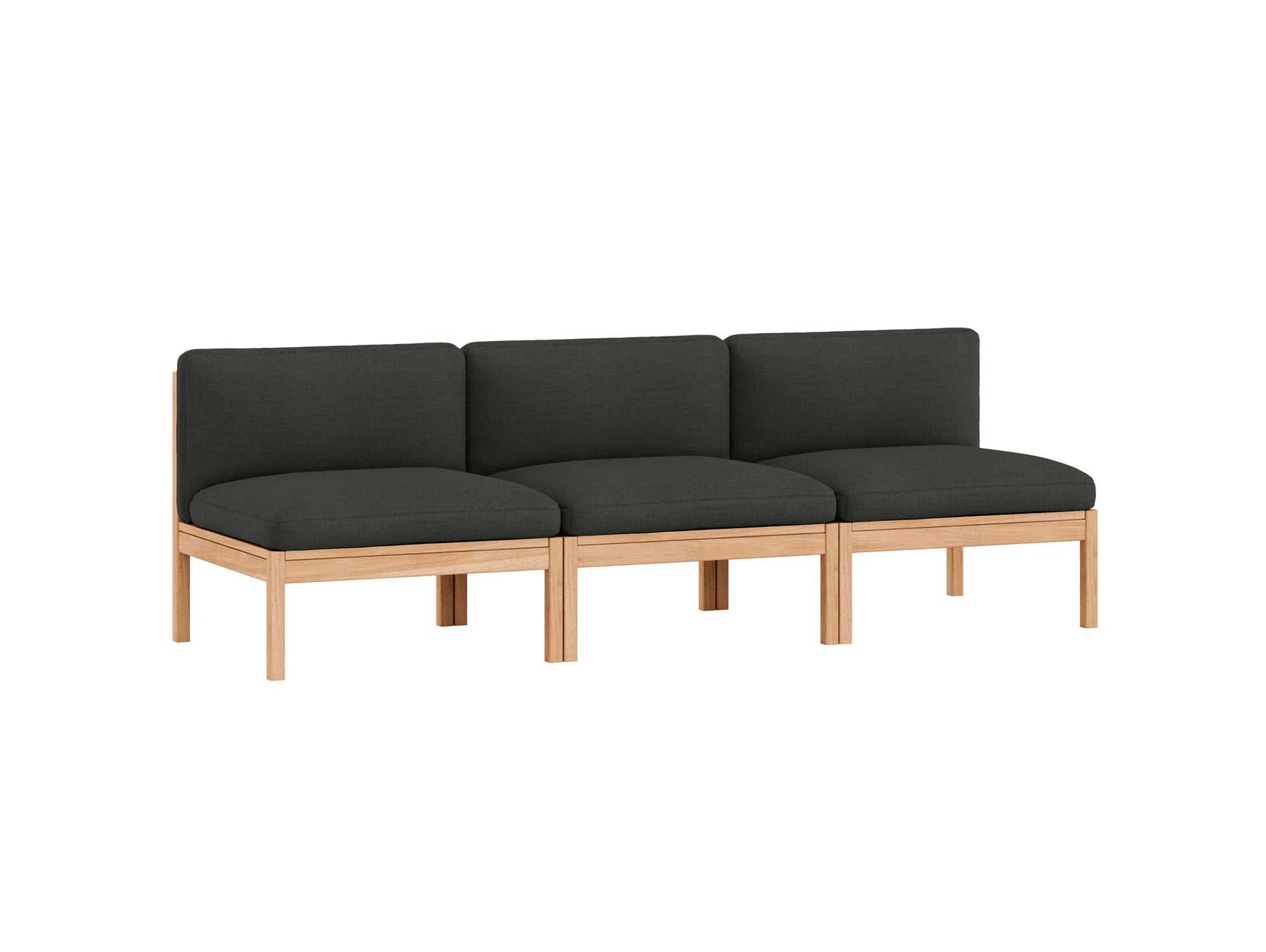3-Seater Sofa Without Armrest by Moebe - Re-wool 198