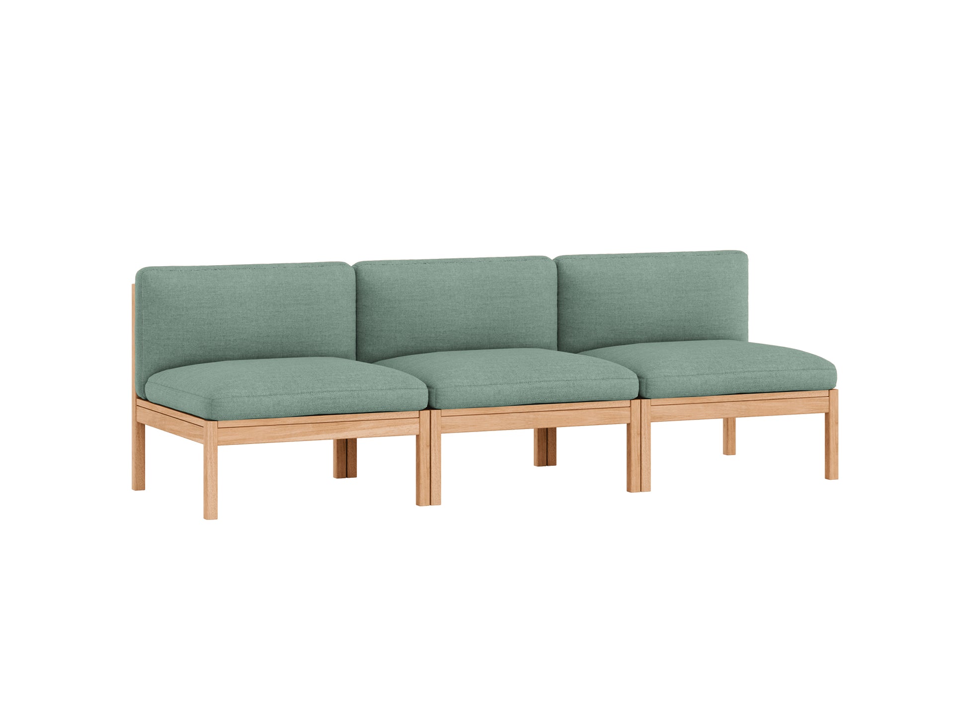 3-Seater Sofa Without Armrest by Moebe - Re-wool 868