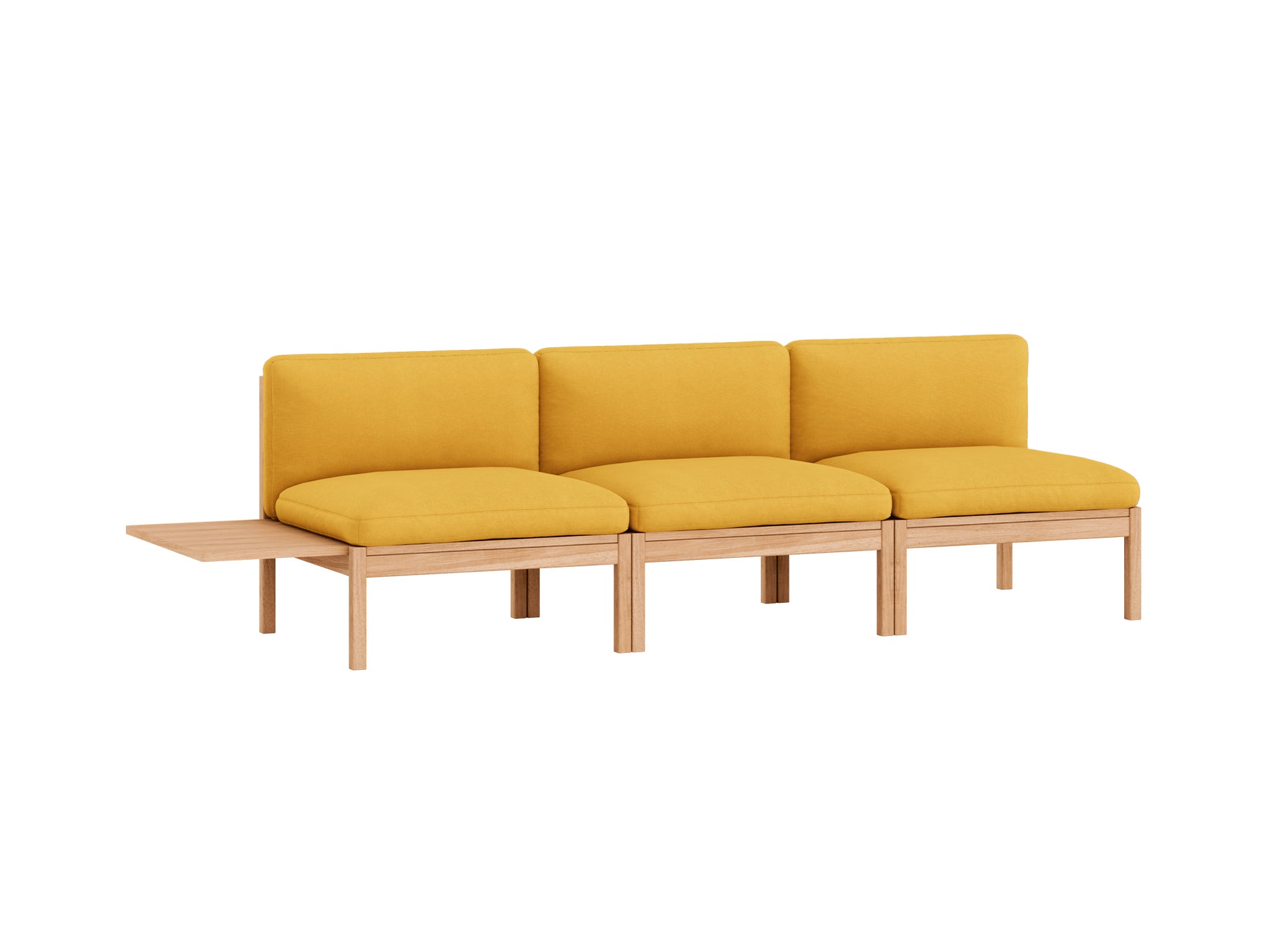 3-Seater Sofa Without Armrest and 1 Side Table by Moebe - Field 2 463