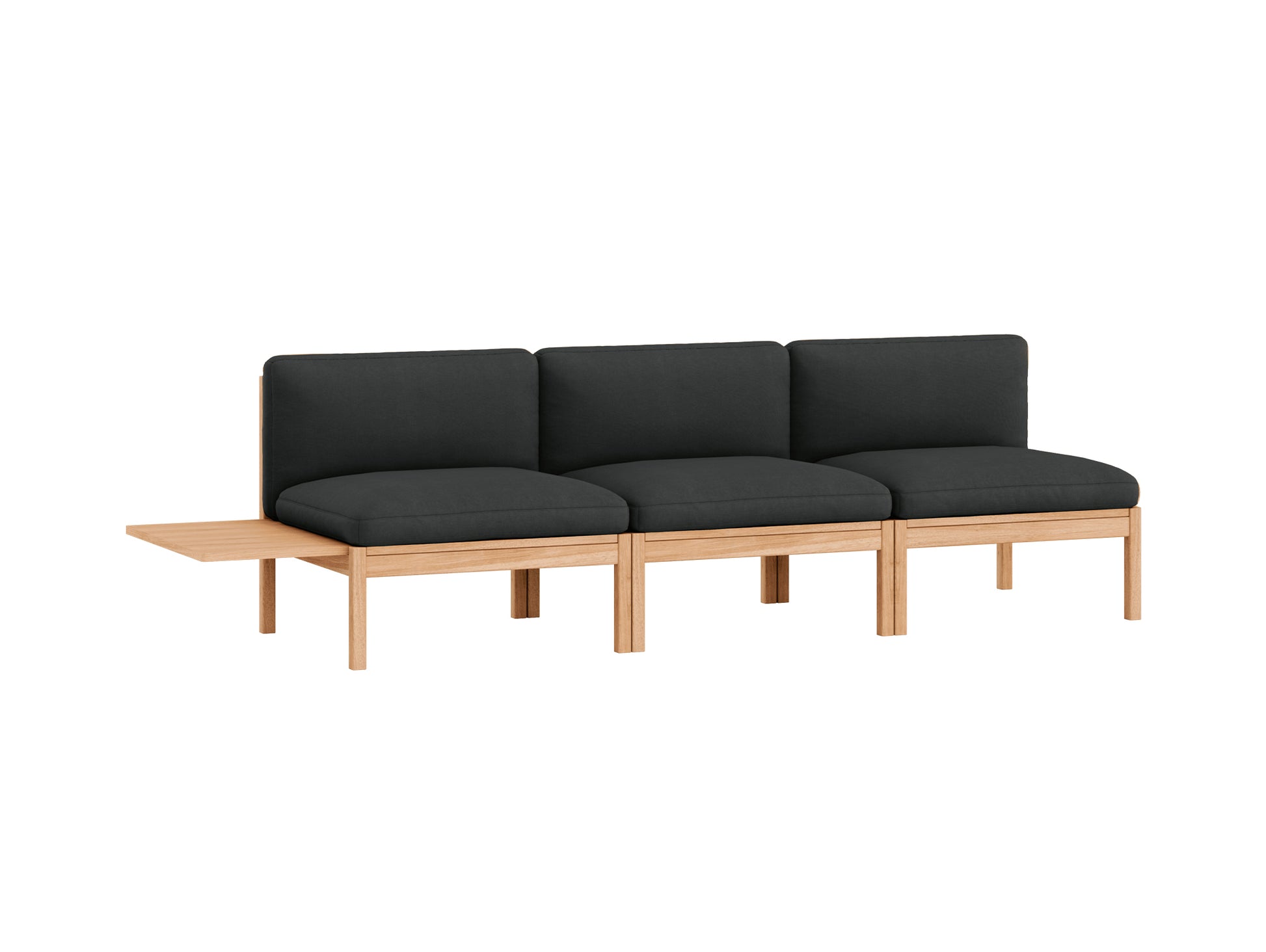 3-Seater Sofa Without Armrest and 1 Side Table by Moebe - Field 2 793