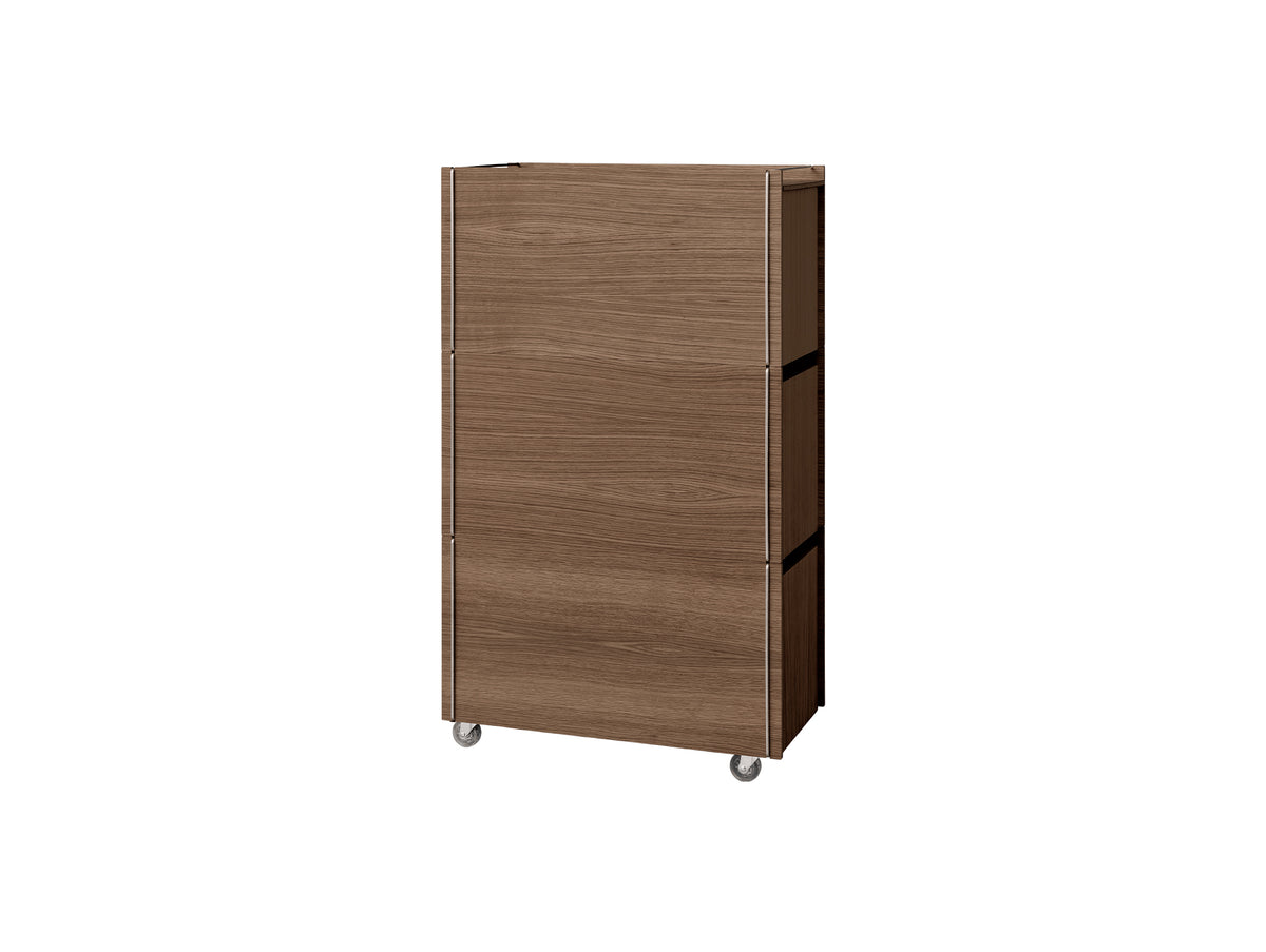 Storage Tower by Moebe - Tall / Smoked Oak / Stainless Steel