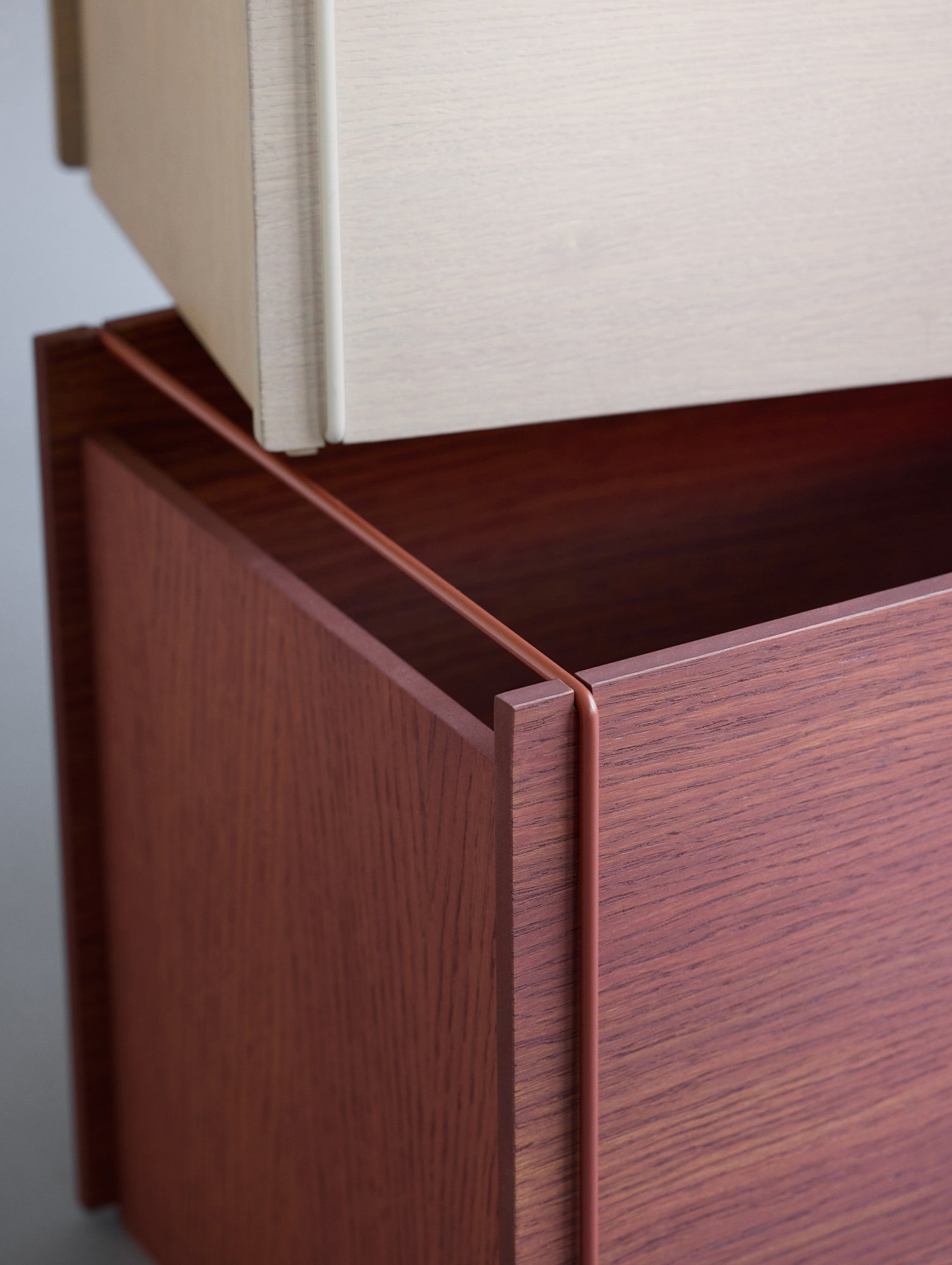 Storage Box by Moebe - Earthy Red and Warm Grey