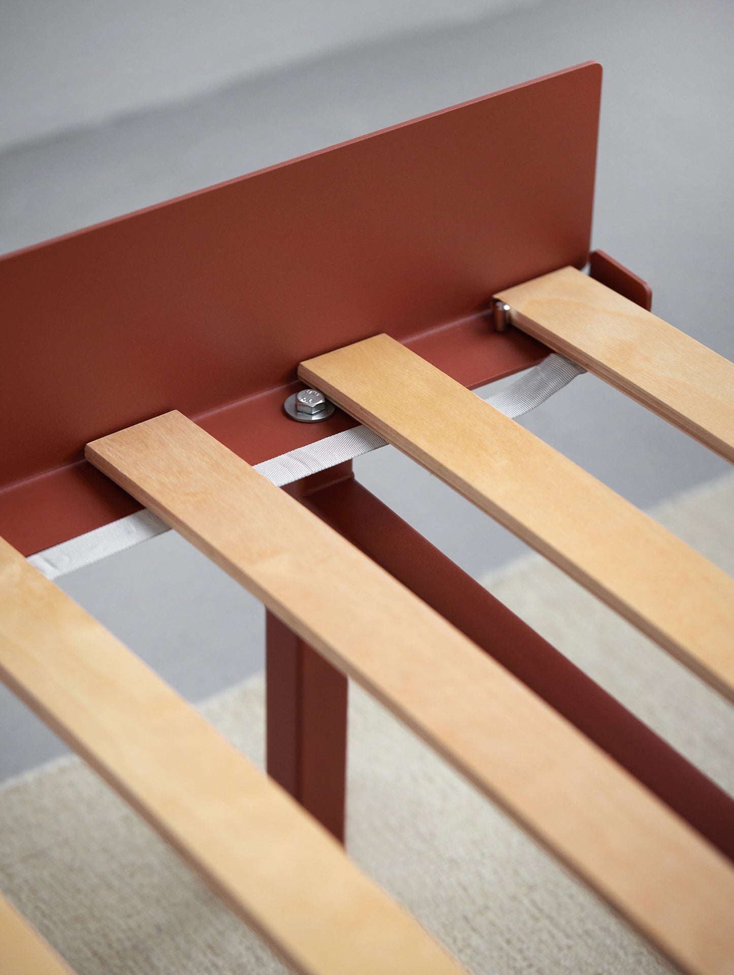 Bed 90 - 180 cm (High) by Moebe- Terracotta