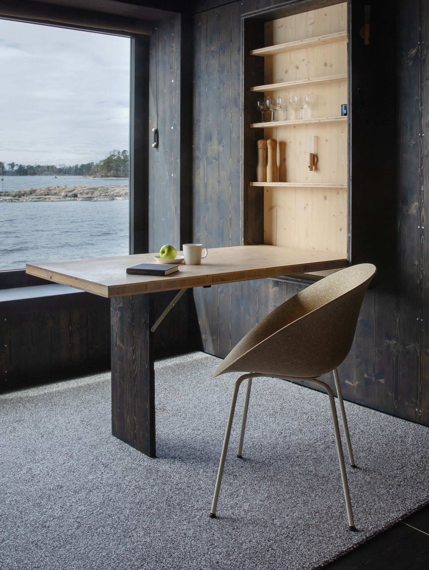 Mat Armchair - Steel by Normann Copenhagen - Cream Base / Hemp
