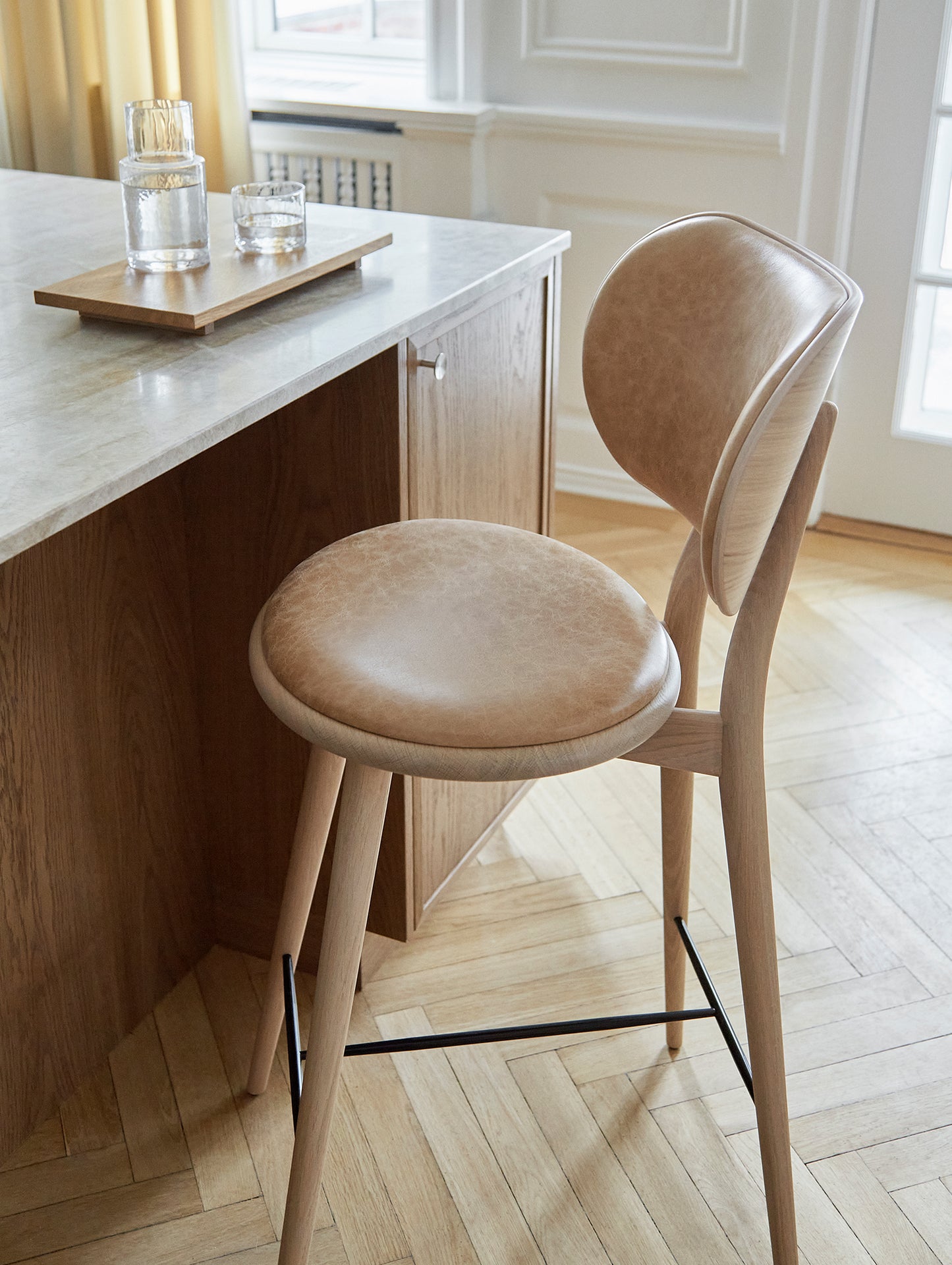 High Stool Backrest by Mater