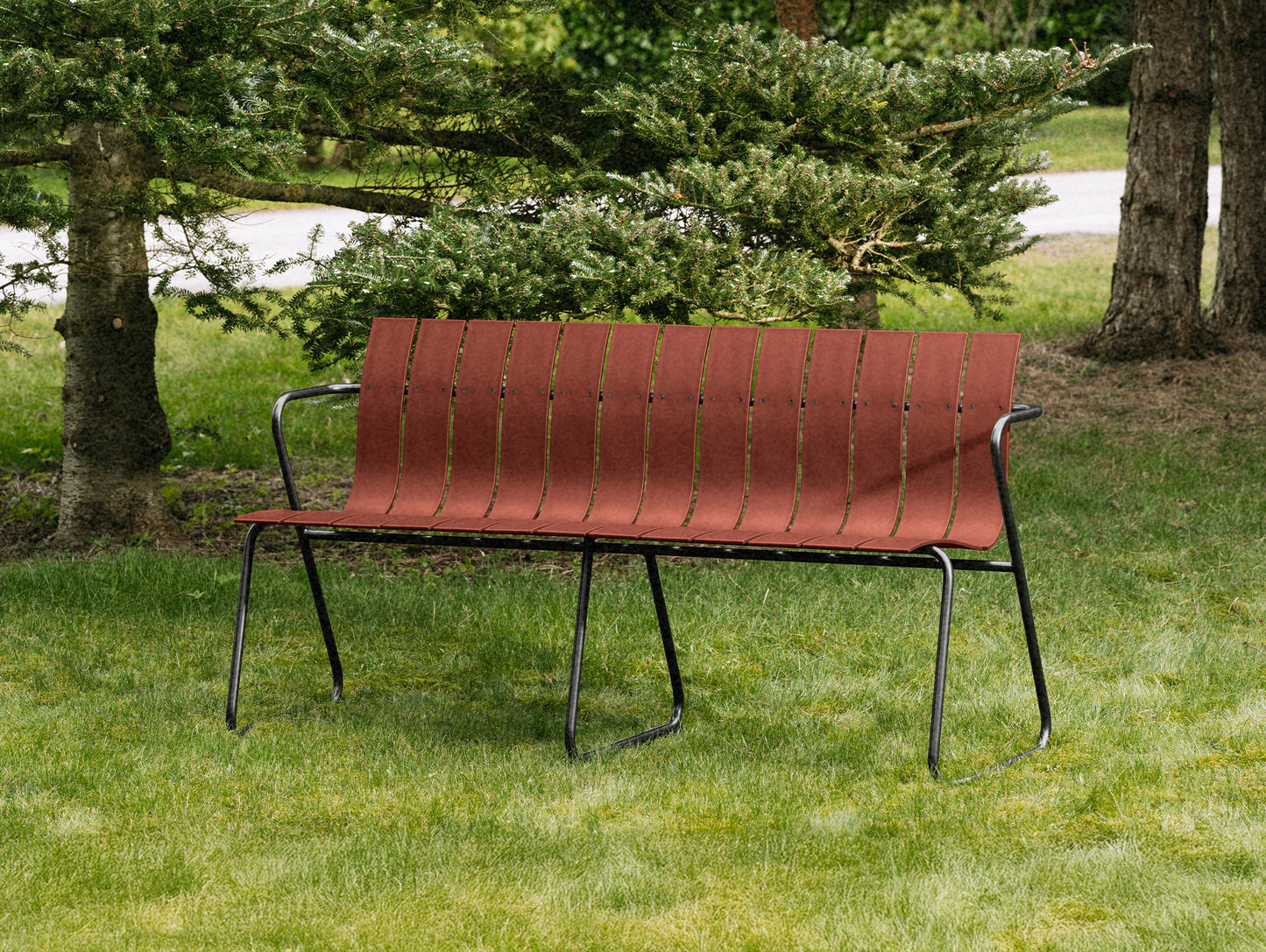 Ocean Bench by Mater - Burnt Red