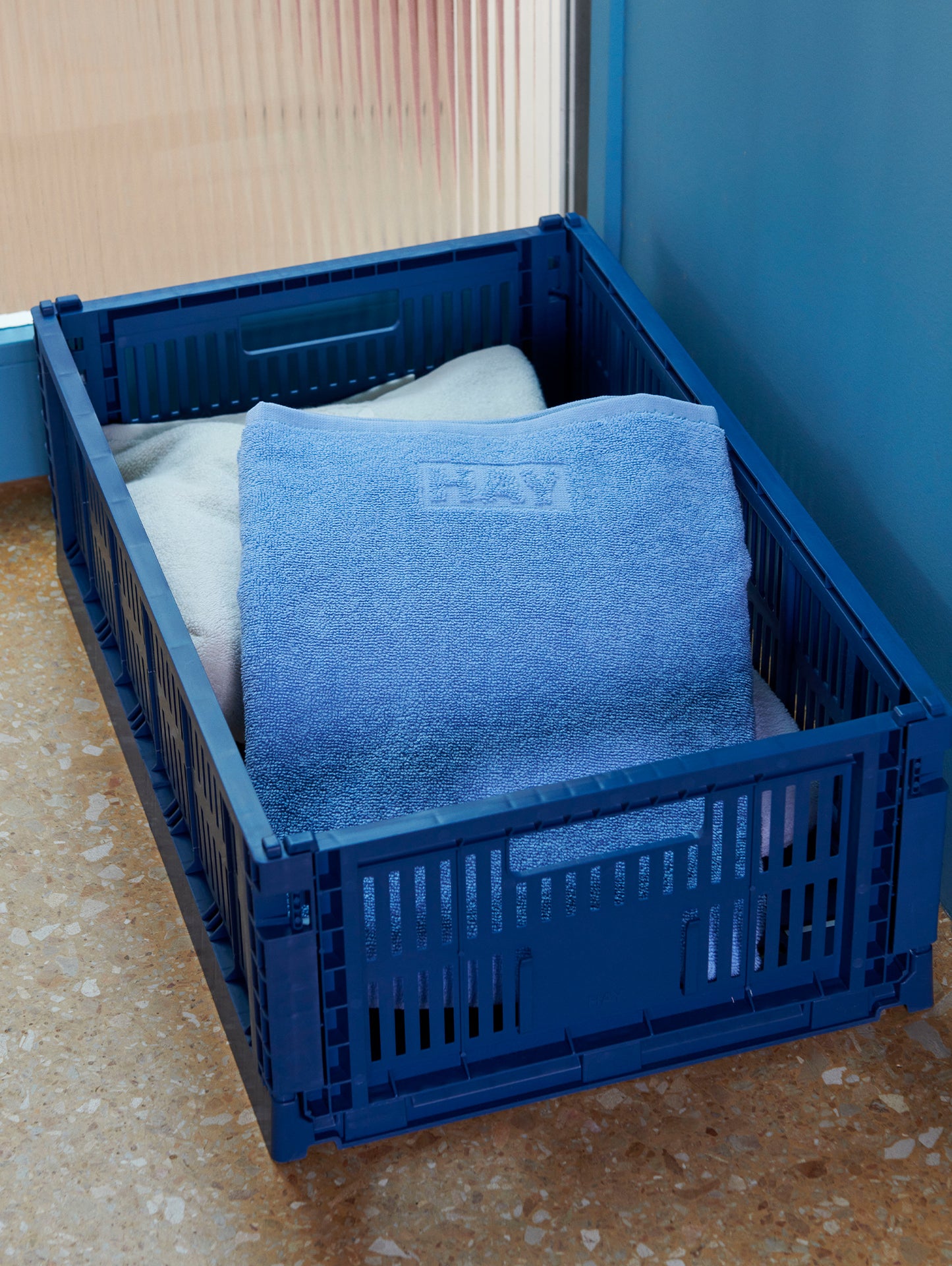 Mono Organic Towels by HAY - Sky Blue