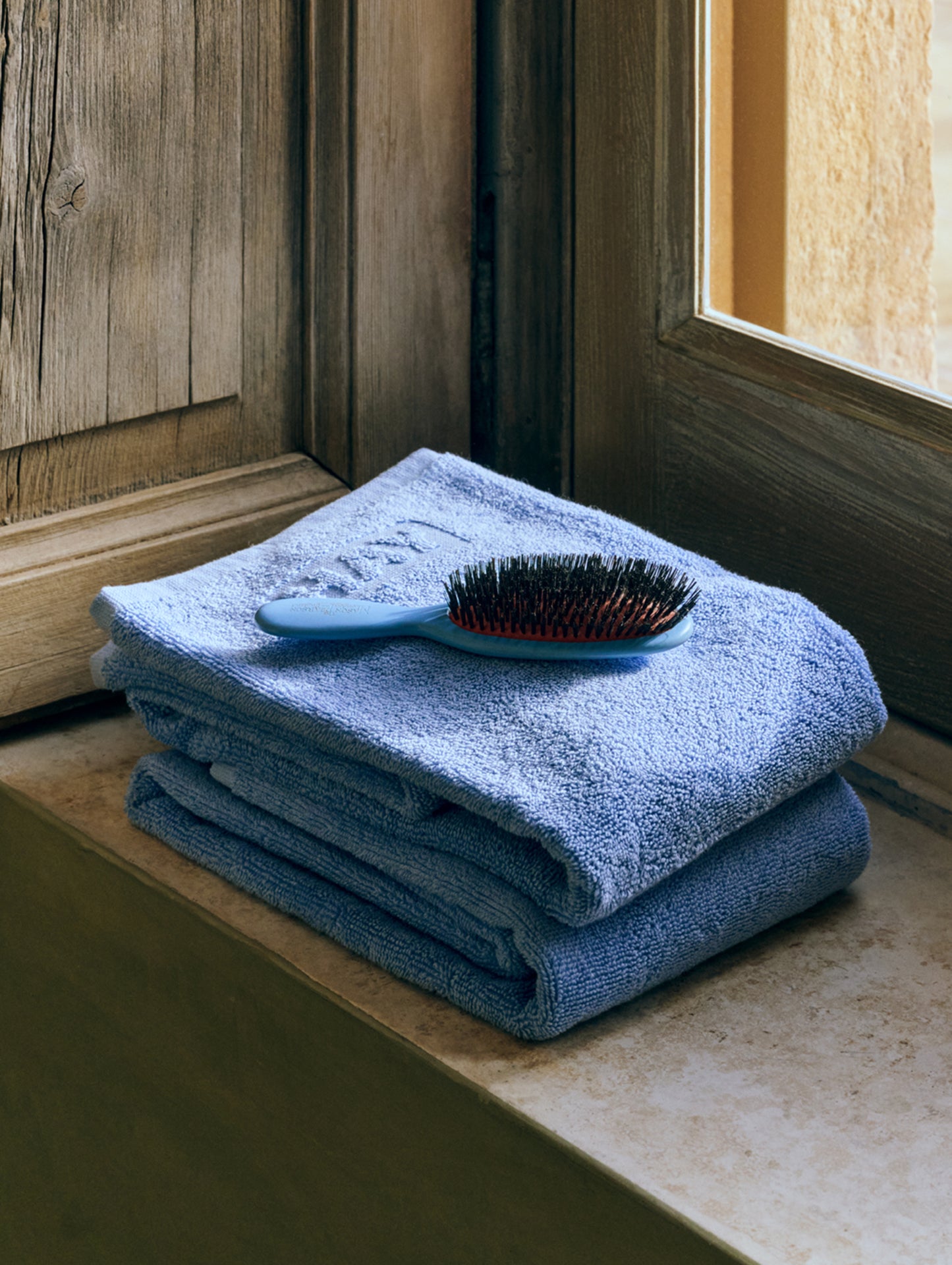 Mono Organic Hand Towel by HAY - Sky Blue