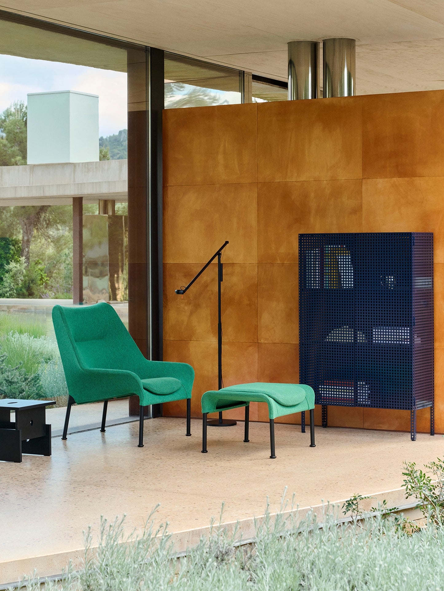 Perforated Cabinet Floor by HAY - Large / Steel Blue