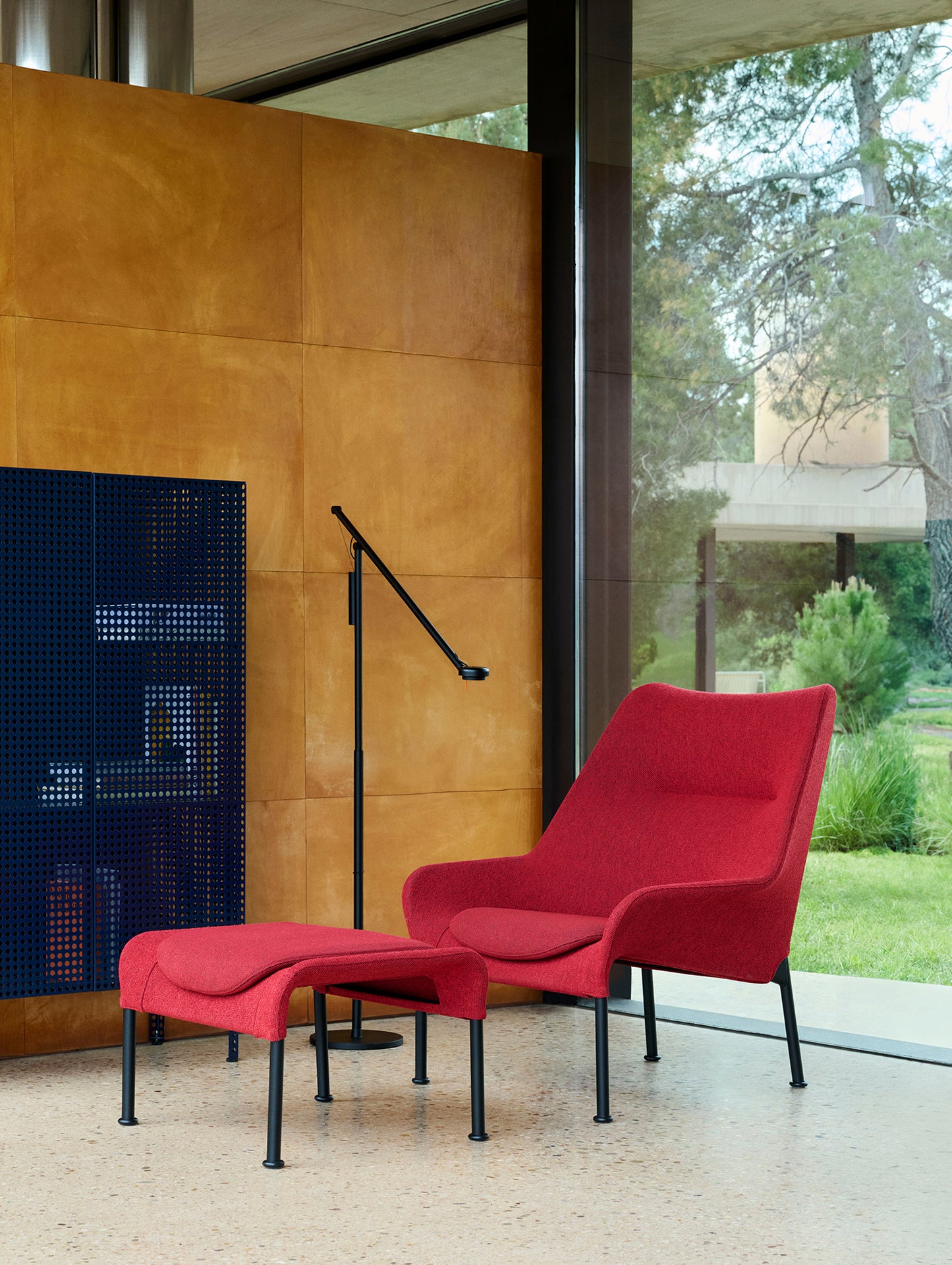 Perforated Cabinet Floor by HAY - Large / Steel Blue
