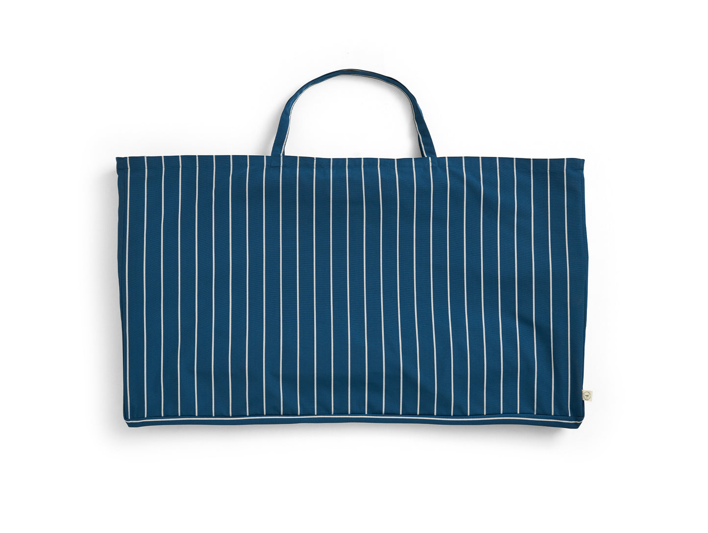 Outdoor Market Folding Sofa by HAY - Blue with Beige Stripe