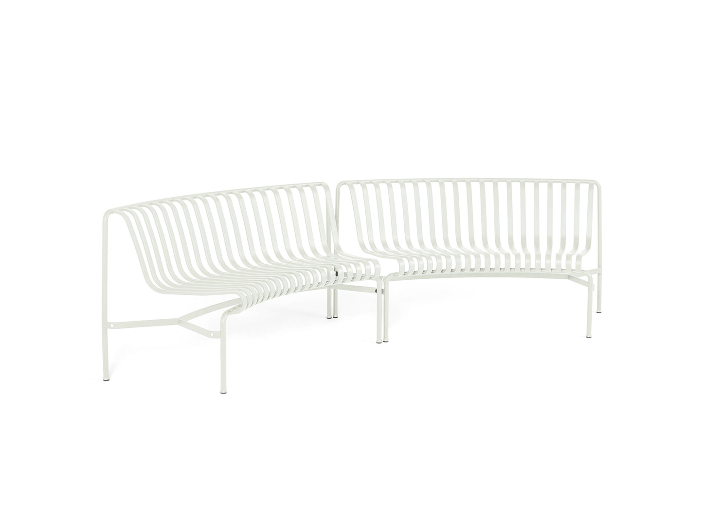 Palissade Park Dining Bench - In In Starter Set by HAY - Cream White
