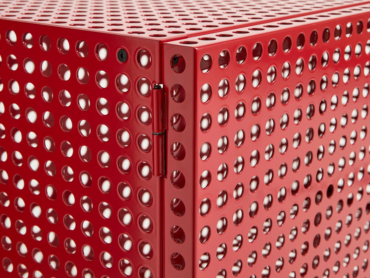 Perforated Cabinet Floor by HAY - Small / Wine Red