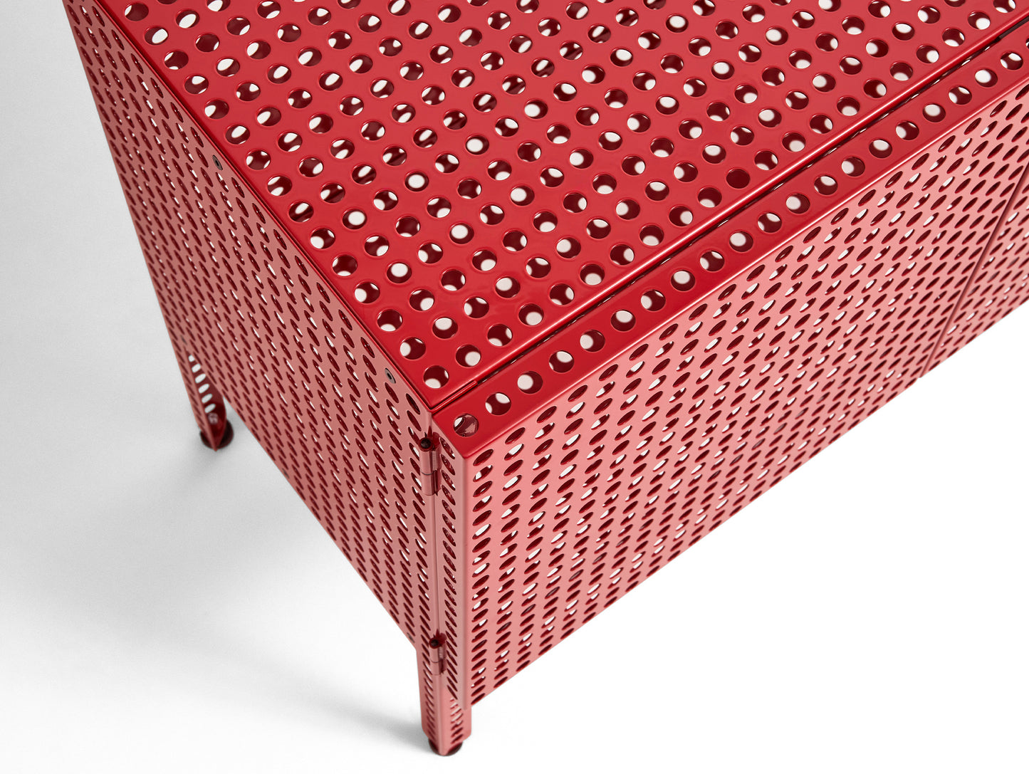 Perforated Cabinet Floor by HAY - Small / Wine Red