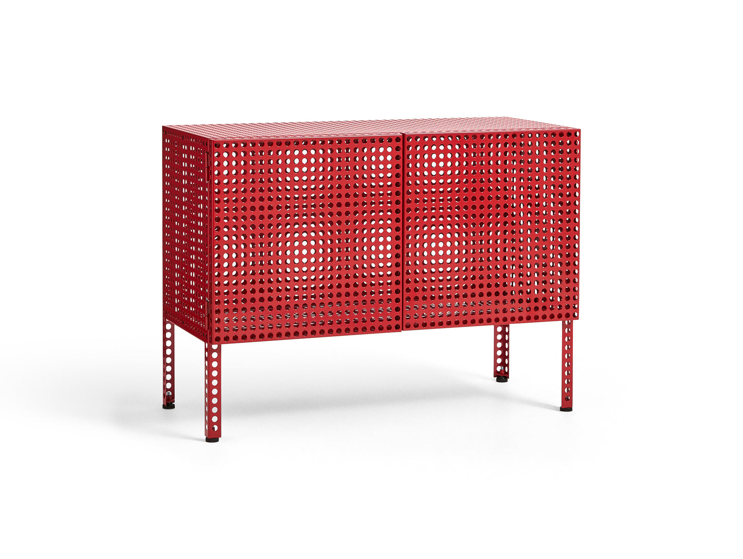 Perforated Cabinet Floor by HAY - Small / Wine Red