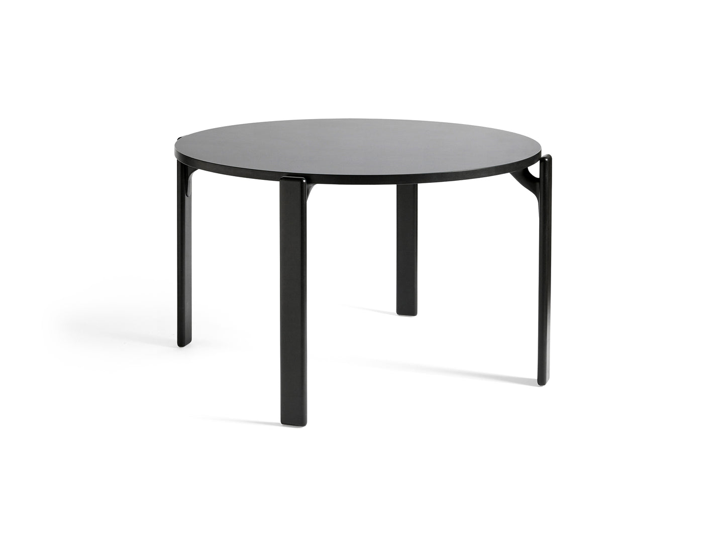Rey Dining Table by HAY - Vulcano Laminate Tabletop / Deep Black Beech Frame