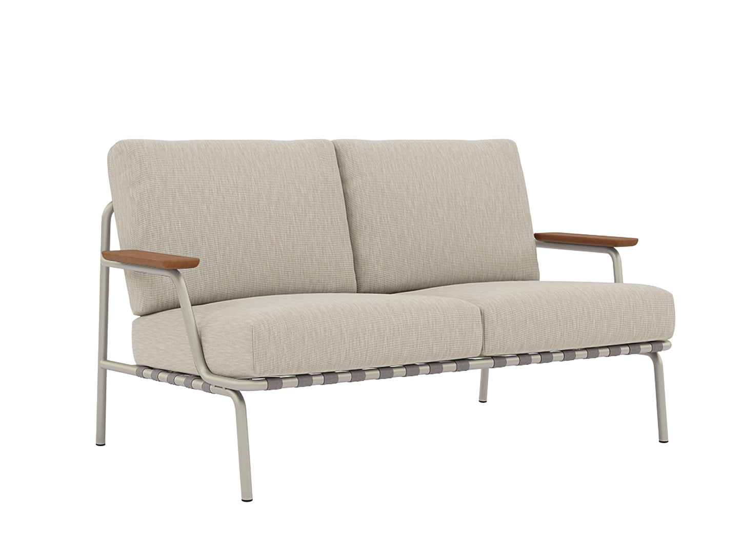 Settle 2-Seater Sofa by Muuto / Grey Frame / Ribbed Weave 03