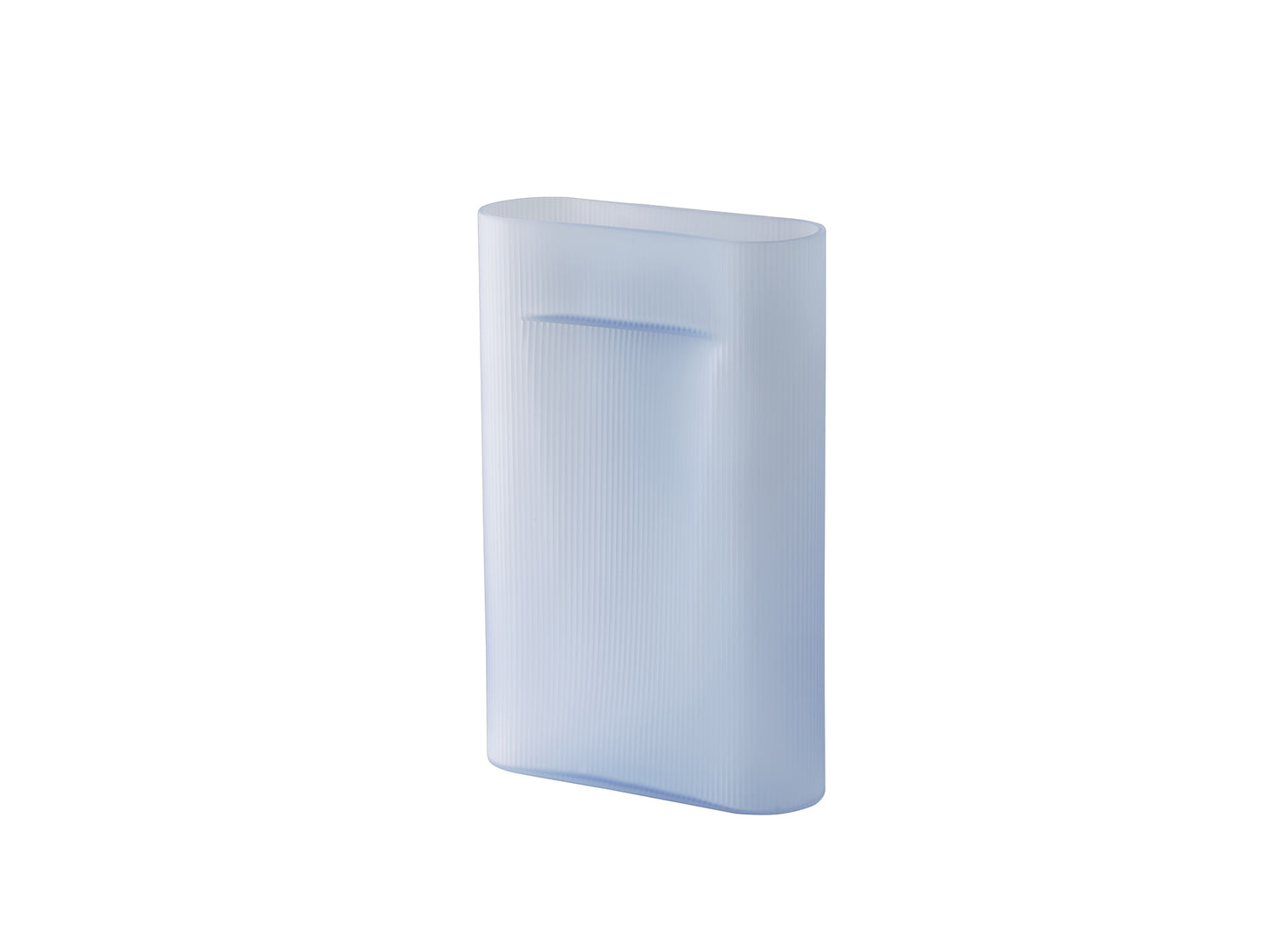 Ridge Vase by Muuto - Height 48.5 cm / Light Blue Frosted Glass