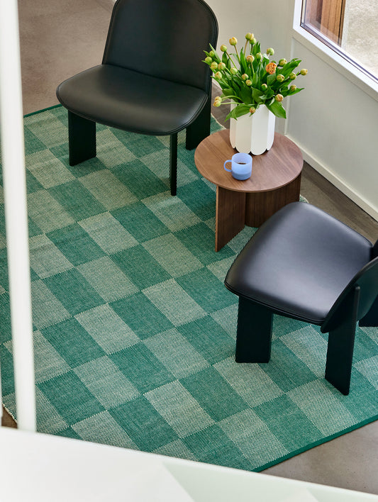 Check Rug by HAY - 140x200 / Green
