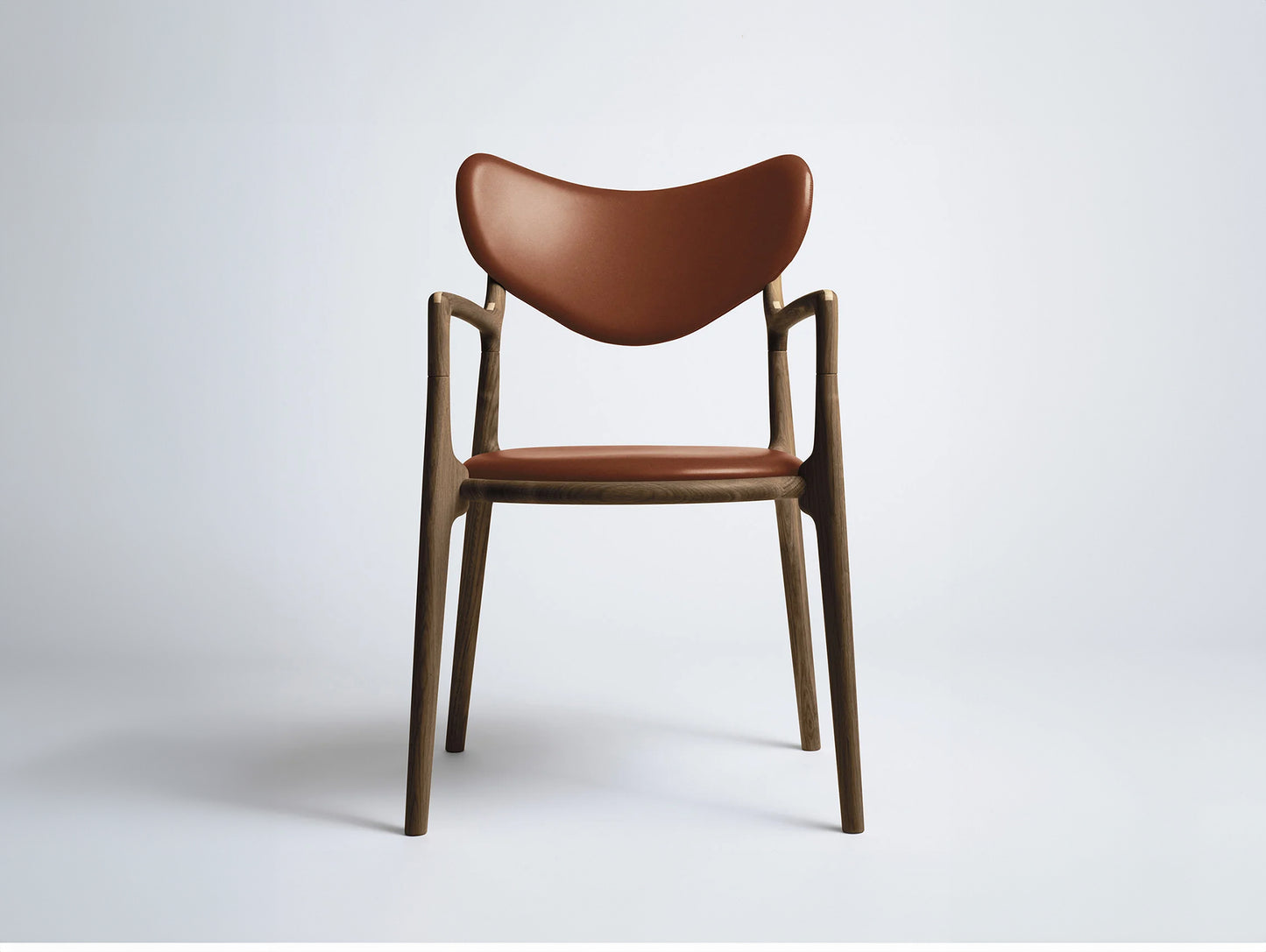 Salon Chair by Ro Collection - Smoked Oak / Supreme Cognac