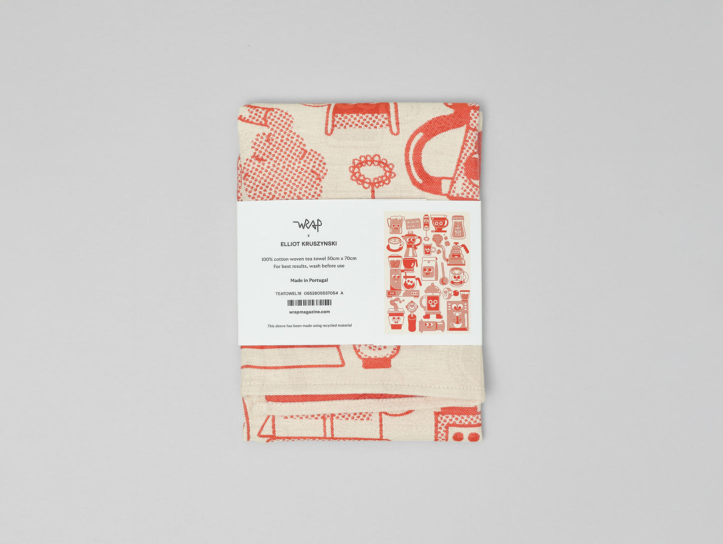 Coffee Time Tea Towel by Wrap