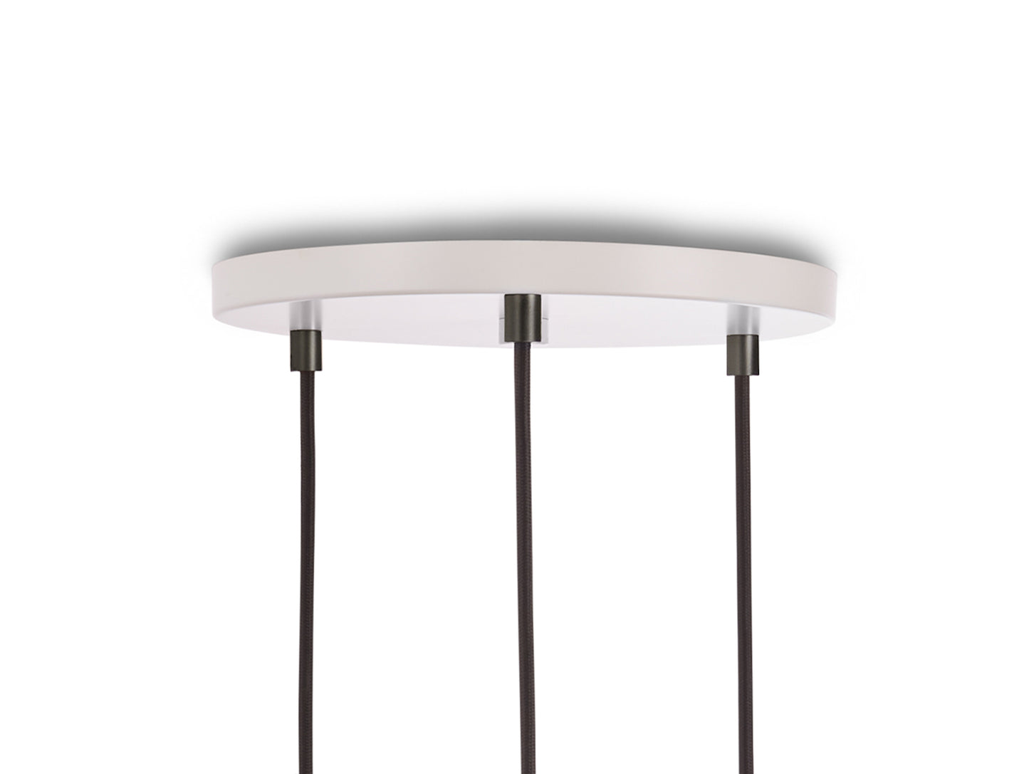 Triple Pendant with Sphere IV by Tala / White Canopy / Graphite Grip