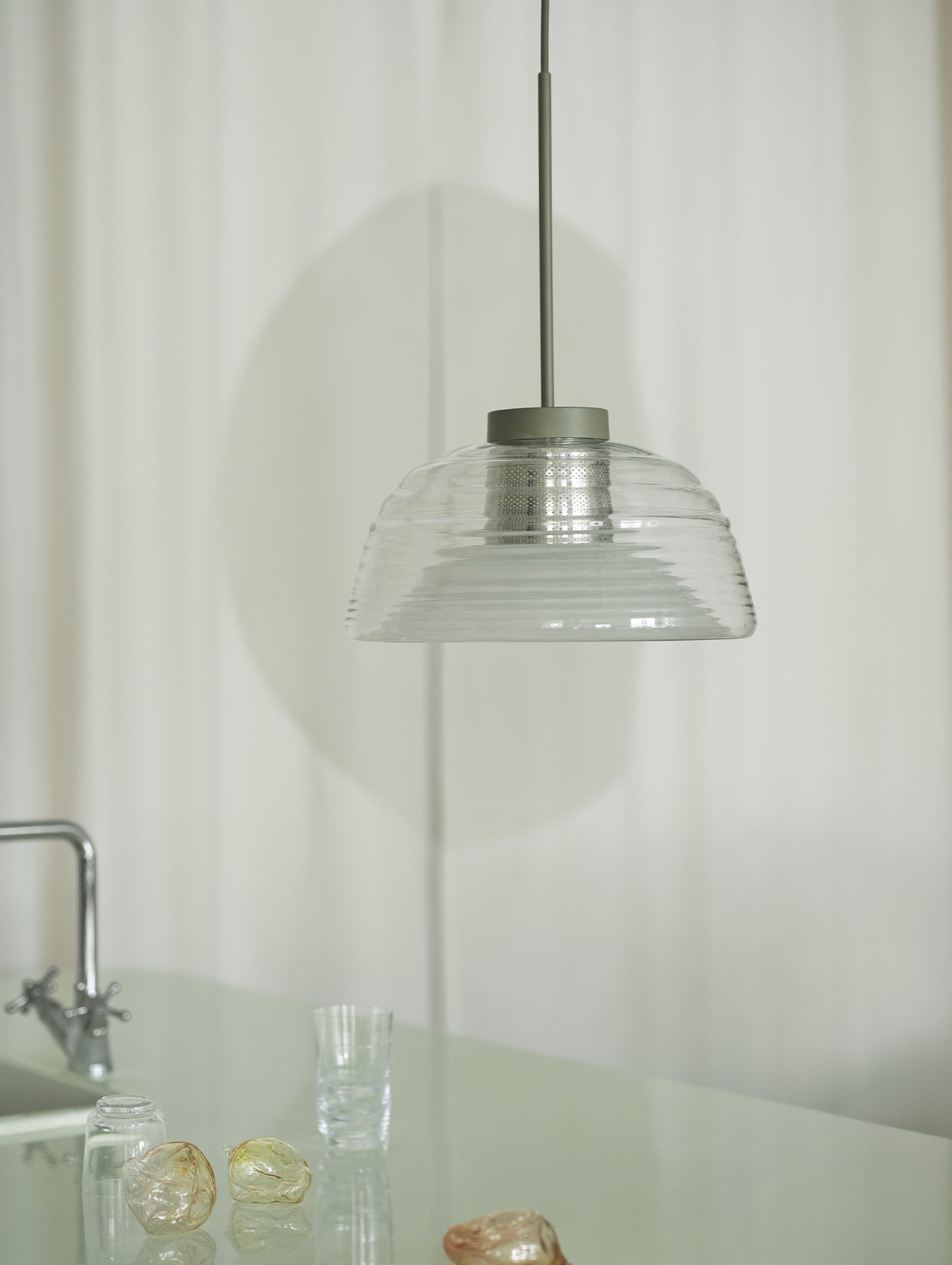 Two Layer Pendant Lamp by Muuto - Olive