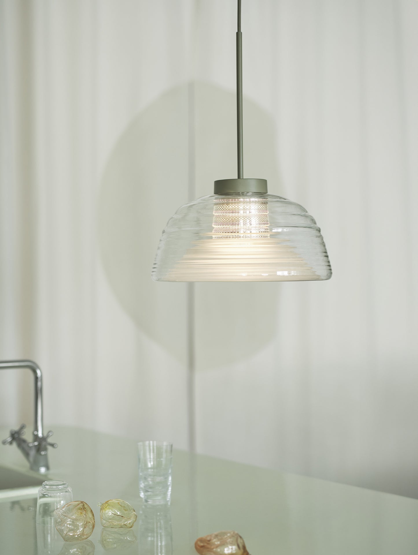 Two Layer Pendant Lamp by Muuto - Olive