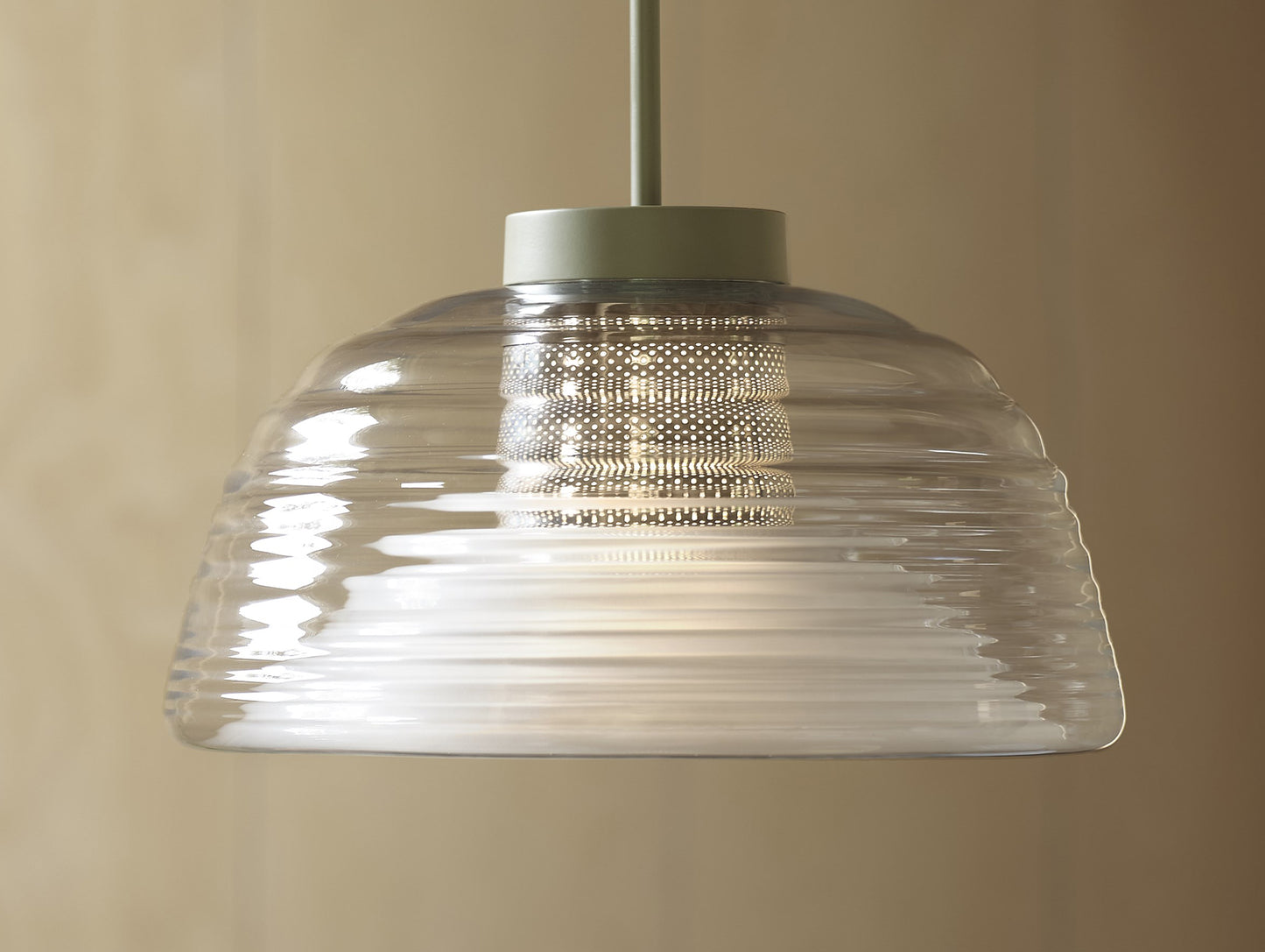 Two Layer Pendant Lamp by Muuto - Olive