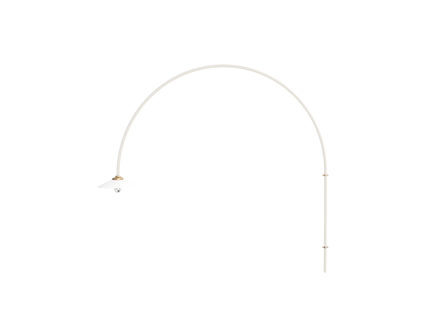 Hanging Lamp No.3 by Valerie Objects - Ivory Steel