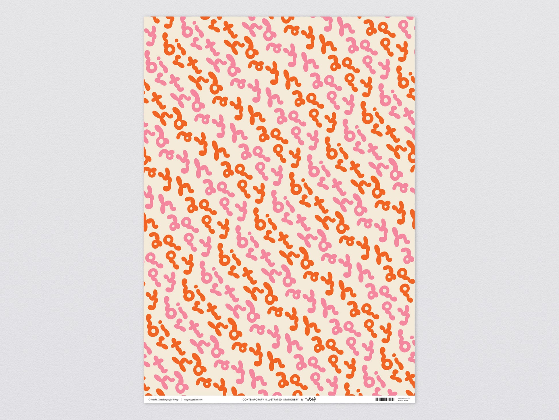 Happy Birthday Bubble Writing Wrapping Paper by Wrap