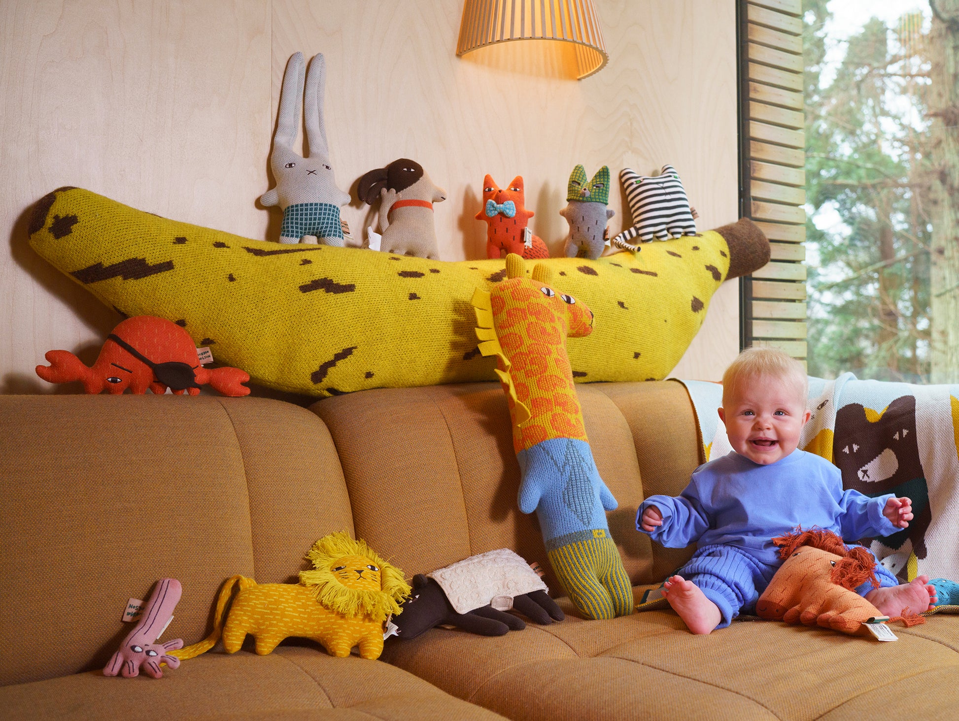 Banana Bolster Cushion by Donna Wilson