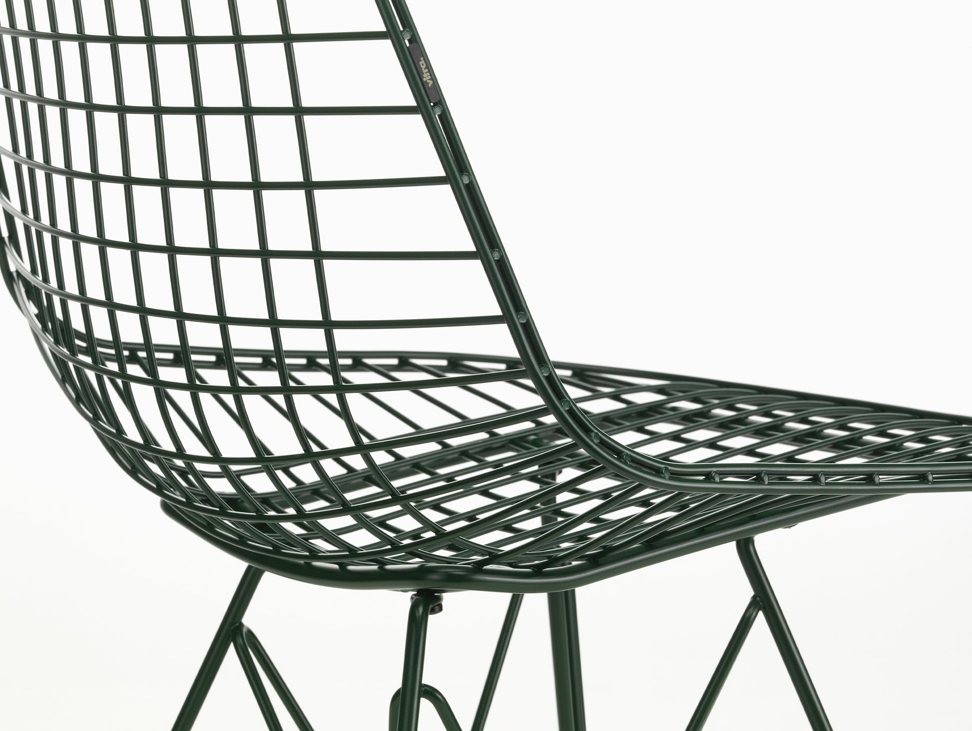 Eames DKR Wire Chair - New Colours by Vitra / Dark Green Powder-Coated Steel
