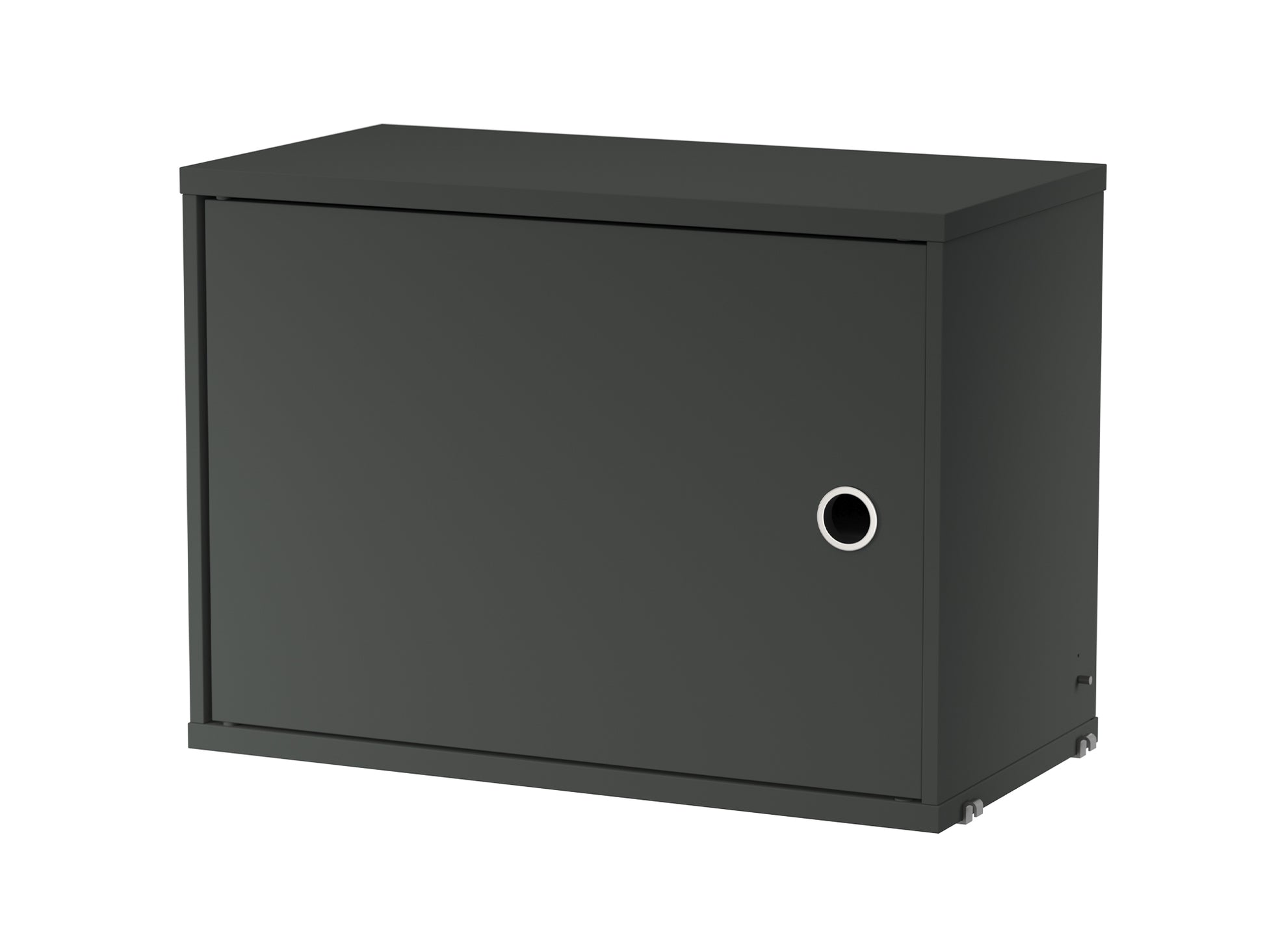 String System Cabinet with Swing Door by String - Dark Grey