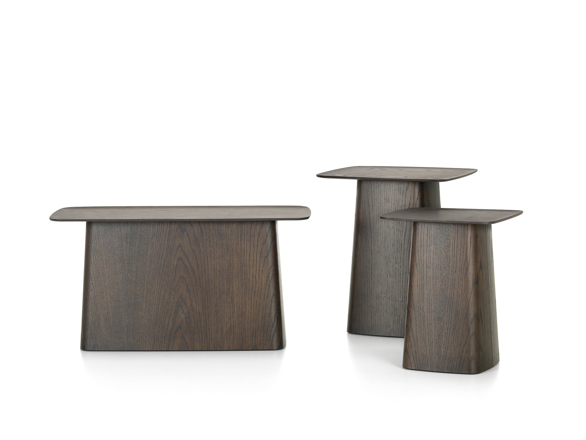 Wooden Side Table by Vitra - dark oak, protective vanish