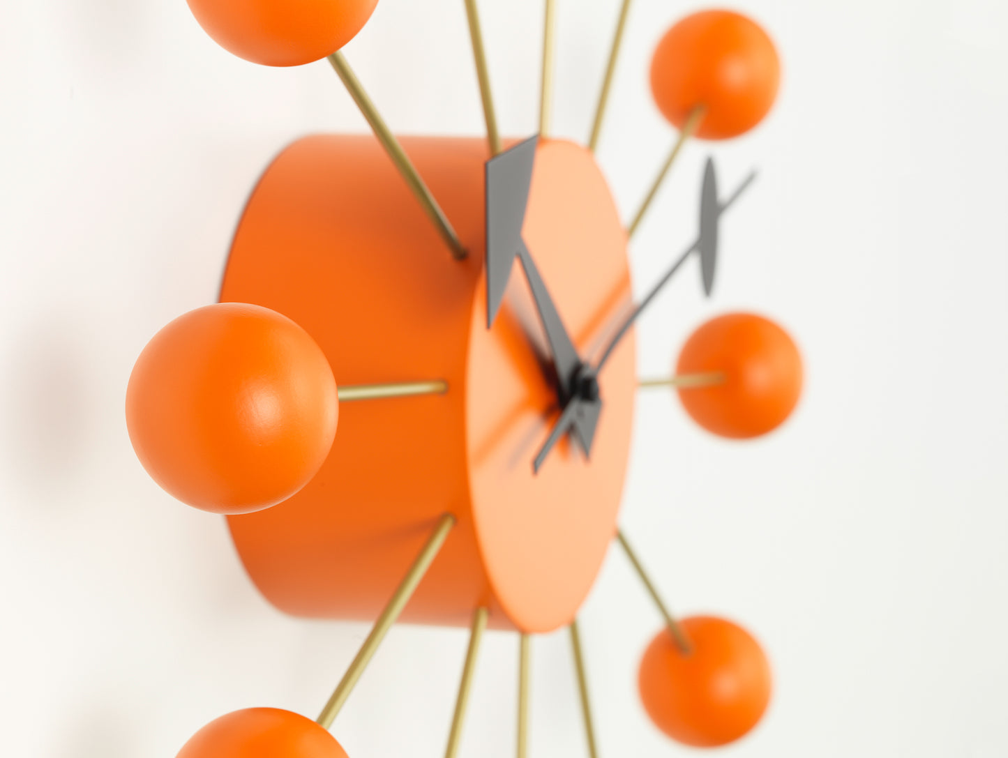George Nelson Ball Wall Clock by Vitra - Orange