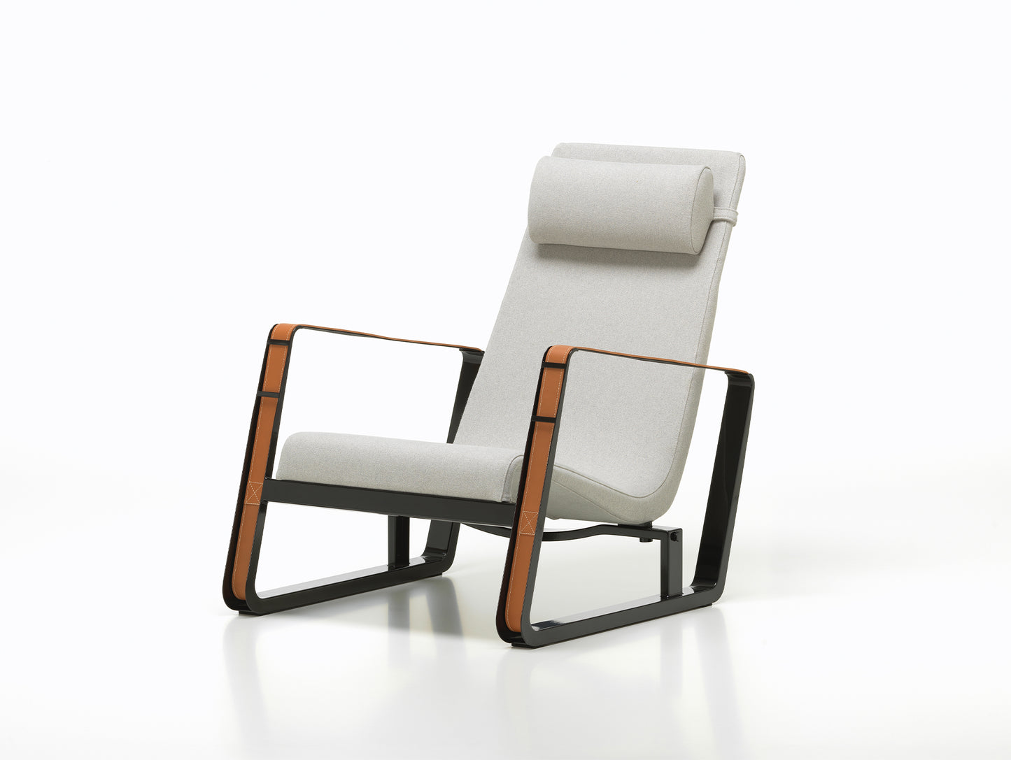 Cite Armchair by Vitra - Deep Black / Mello 03 Cement (F40)